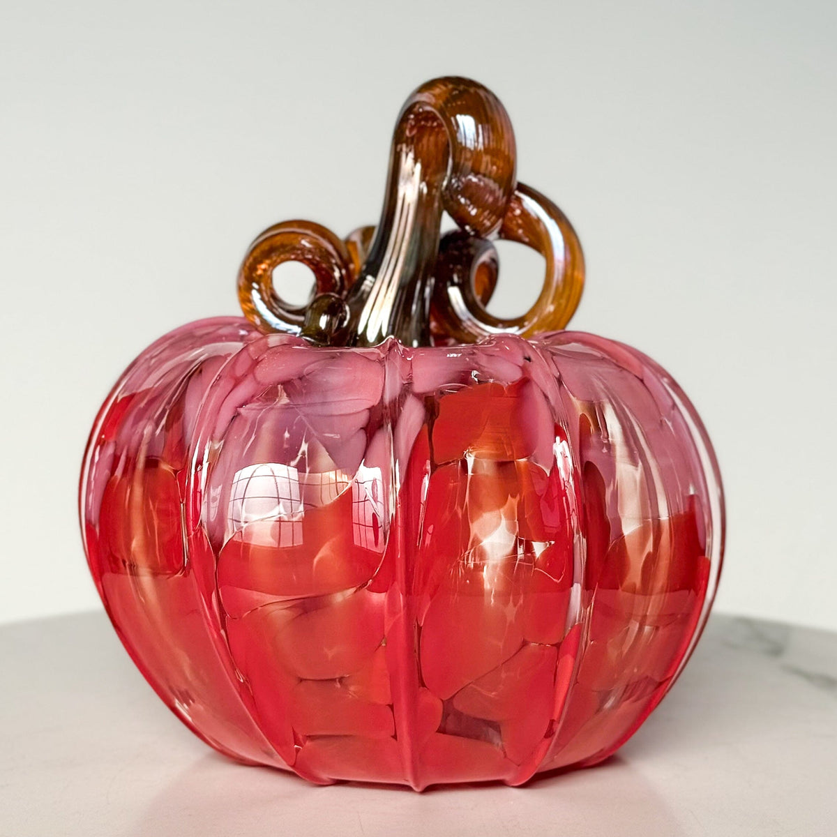 Facebook Live Pumpkin 4 Gabby Luke Adams Glass Blowing Studio 