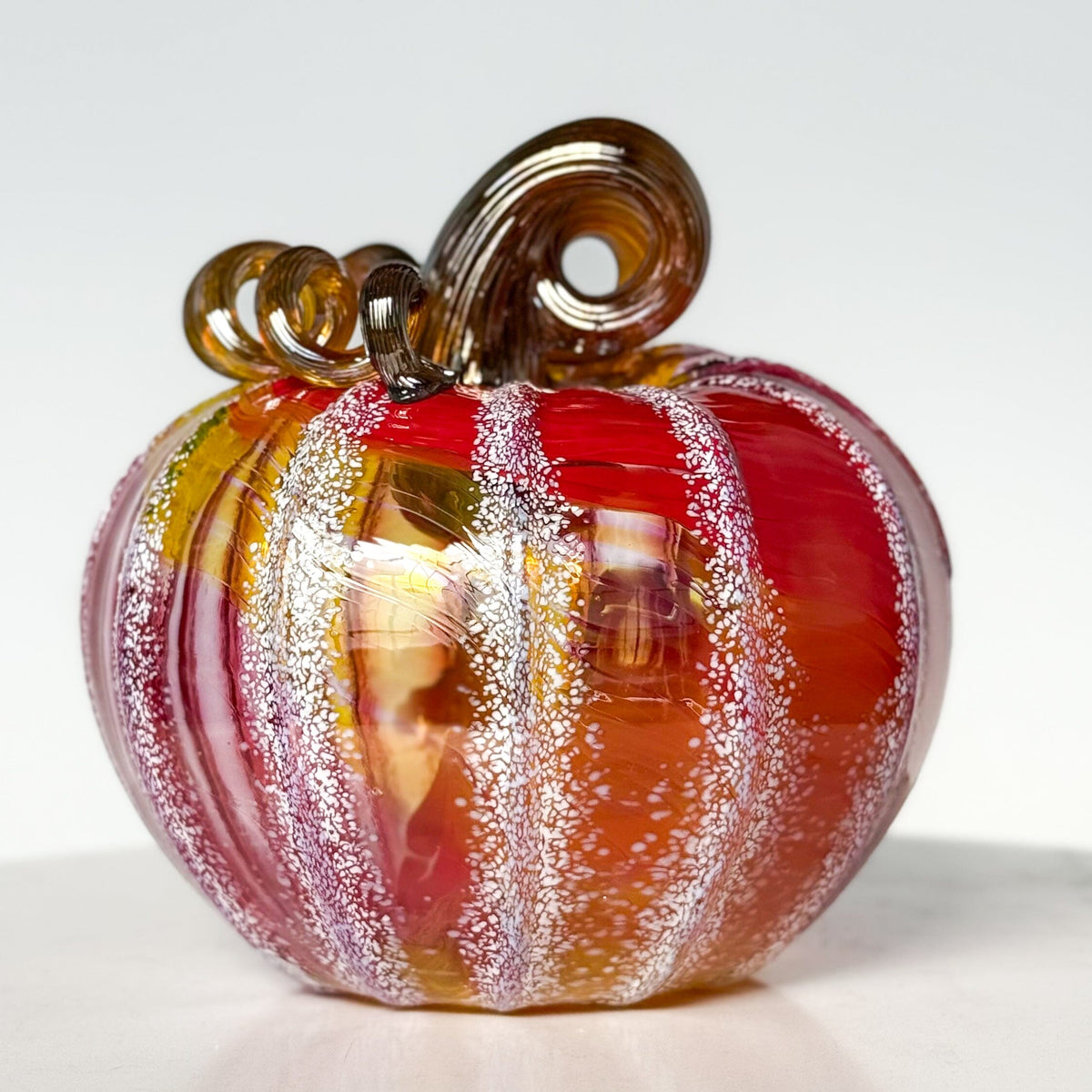 Facebook Live Pumpkin 6 Gabby Luke Adams Glass Blowing Studio 