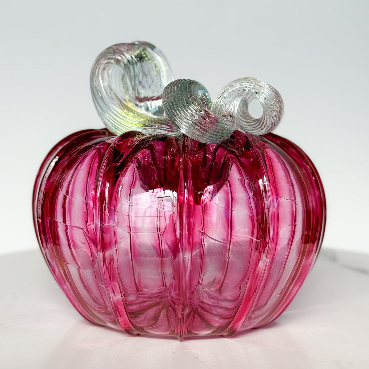 Facebook Live Pumpkin 8 Dicro Stem Gabby Luke Adams Glass Blowing Studio 