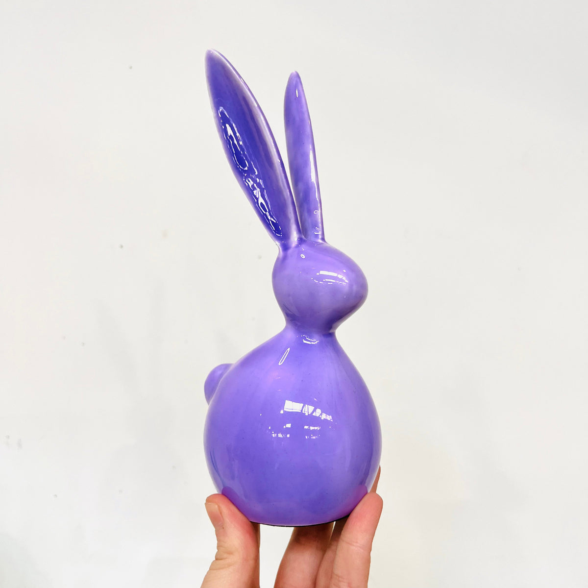Metal Easter Rabbit 8” One Hundred 80 Degrees Lavender 