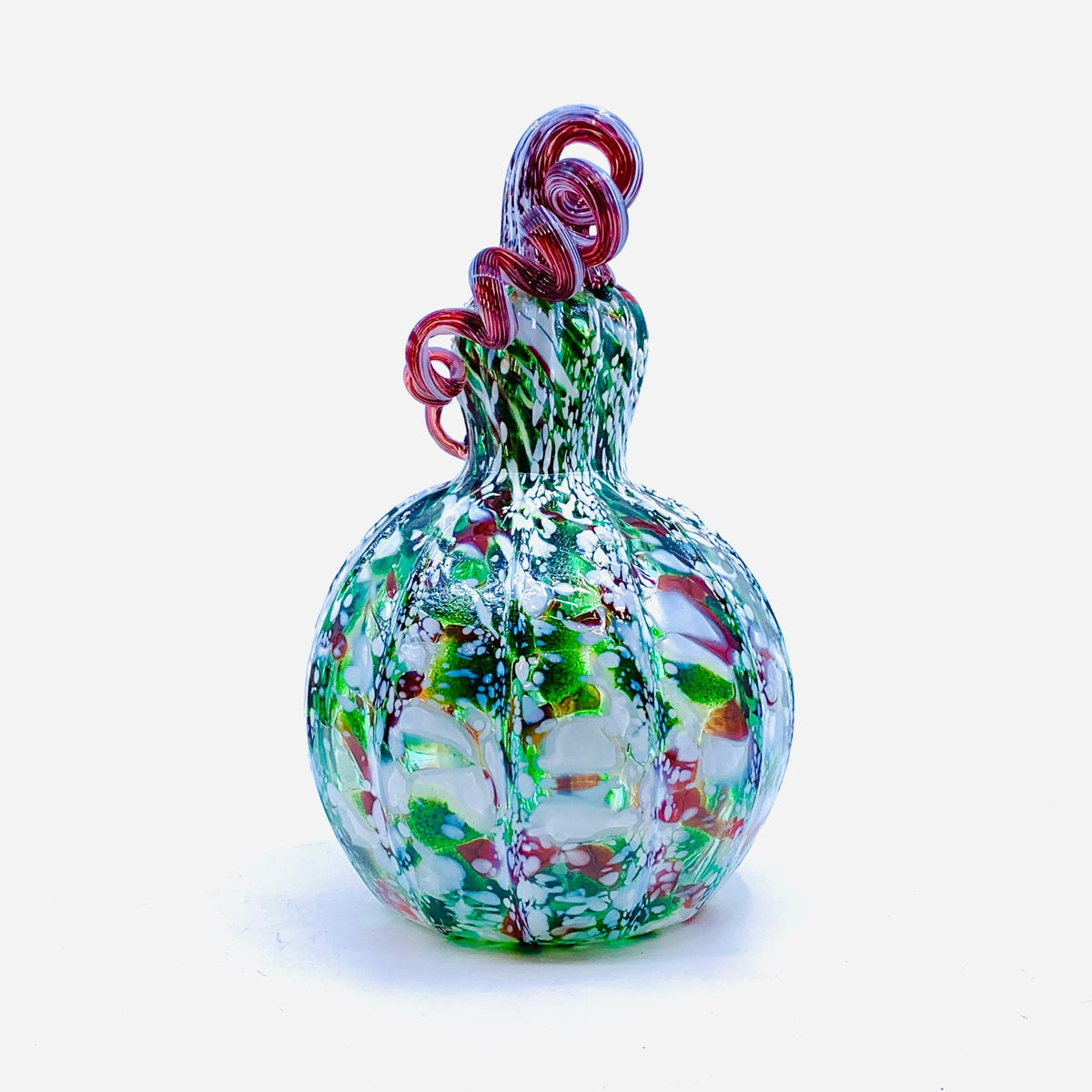 Frosted Holly Gourd Inspo Luke Adams Glass Blowing Studio 