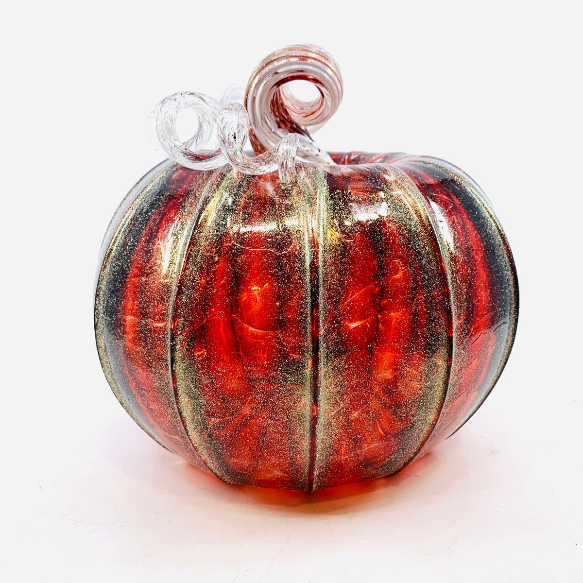 Daily Pumpkin 1357 Shimmer Large Daily Pumpkin Luke Adams Glass Blowing Studio 