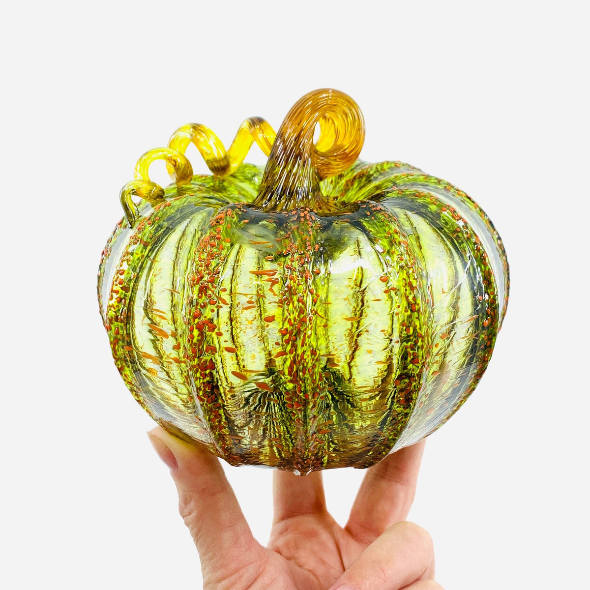 Daily Pumpkin 1364 Squat Daily Pumpkin Luke Adams Glass Blowing Studio 