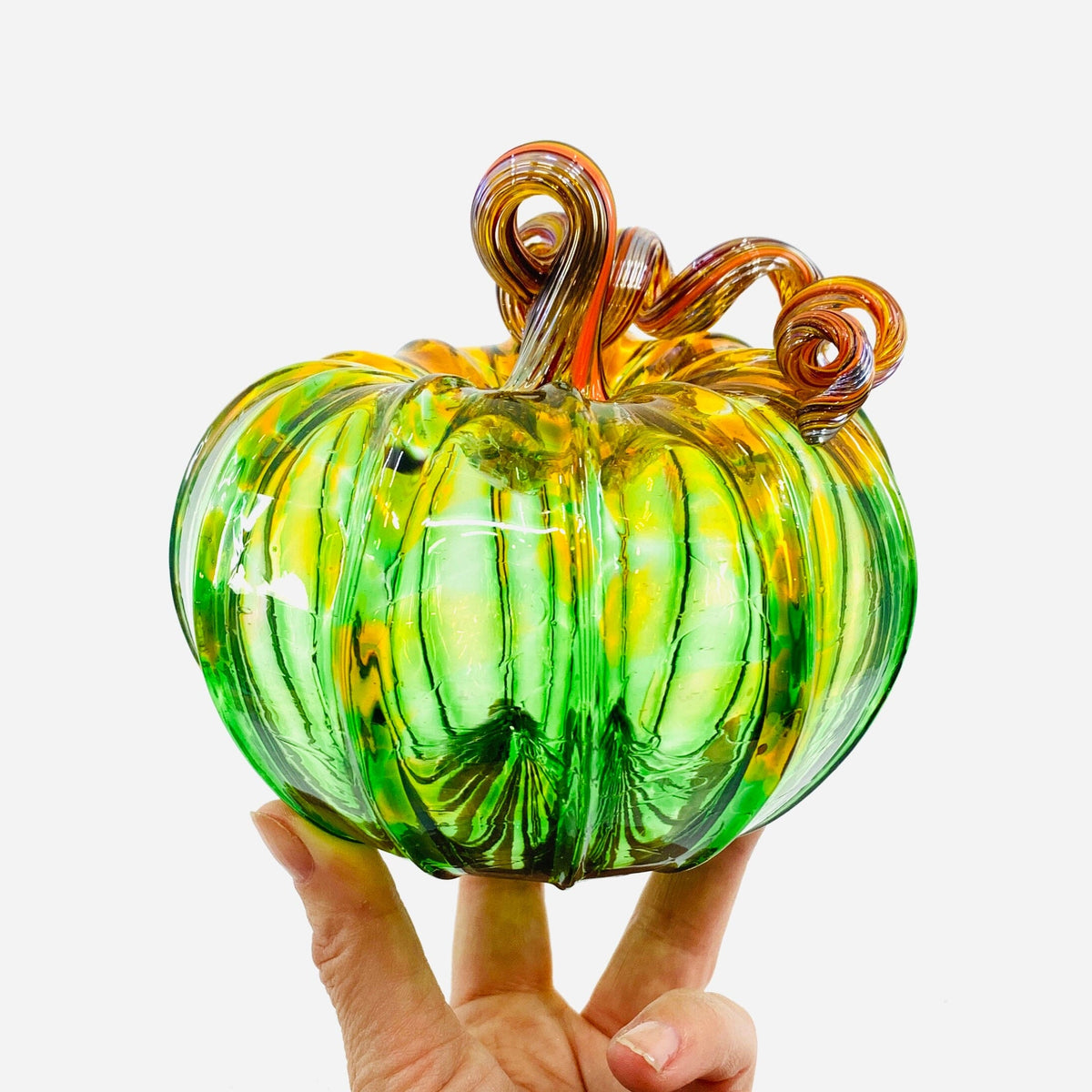 Daily Pumpkin 1362 Squat Daily Pumpkin Luke Adams Glass Blowing Studio 