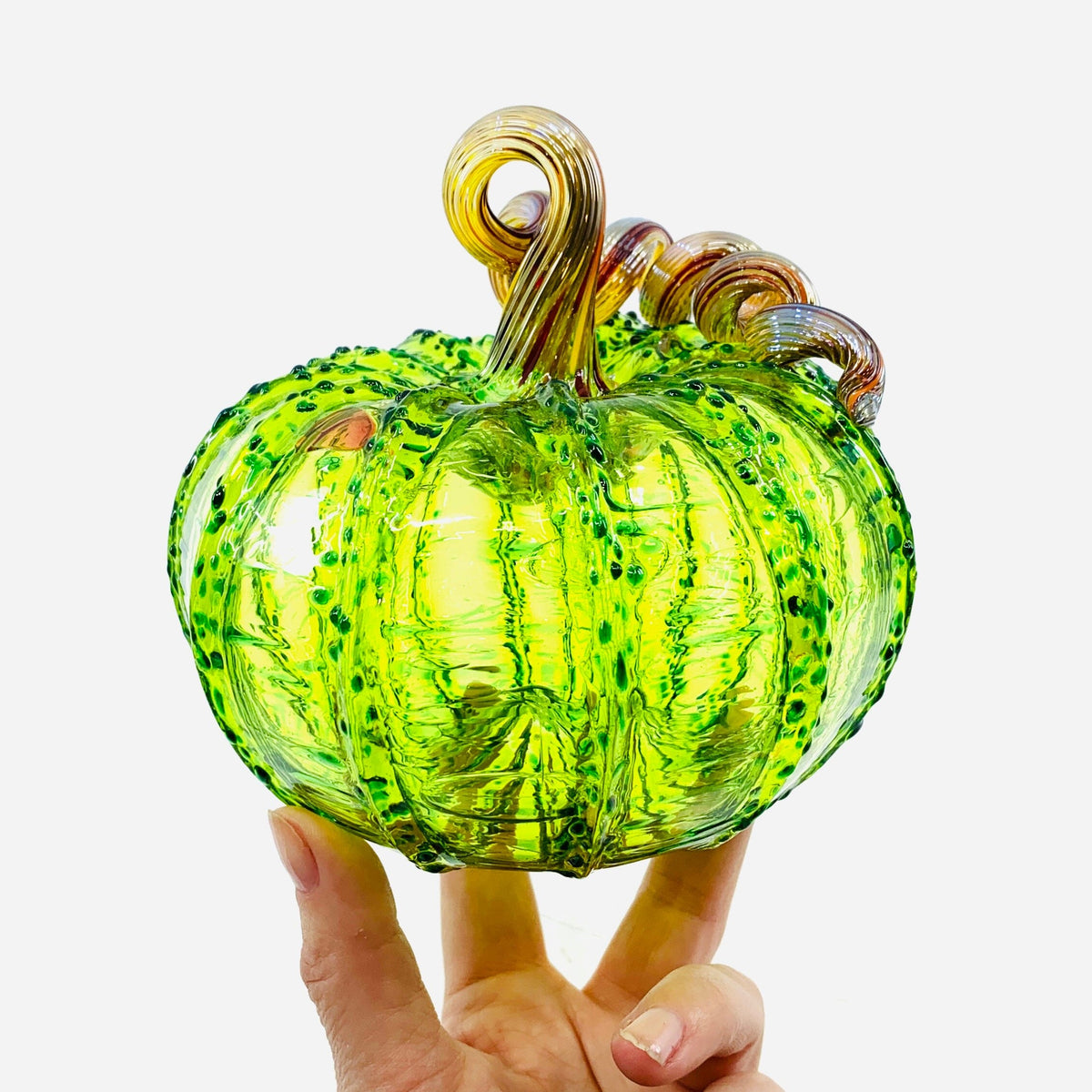 Daily Pumpkin 1367 Squat Daily Pumpkin Luke Adams Glass Blowing Studio 