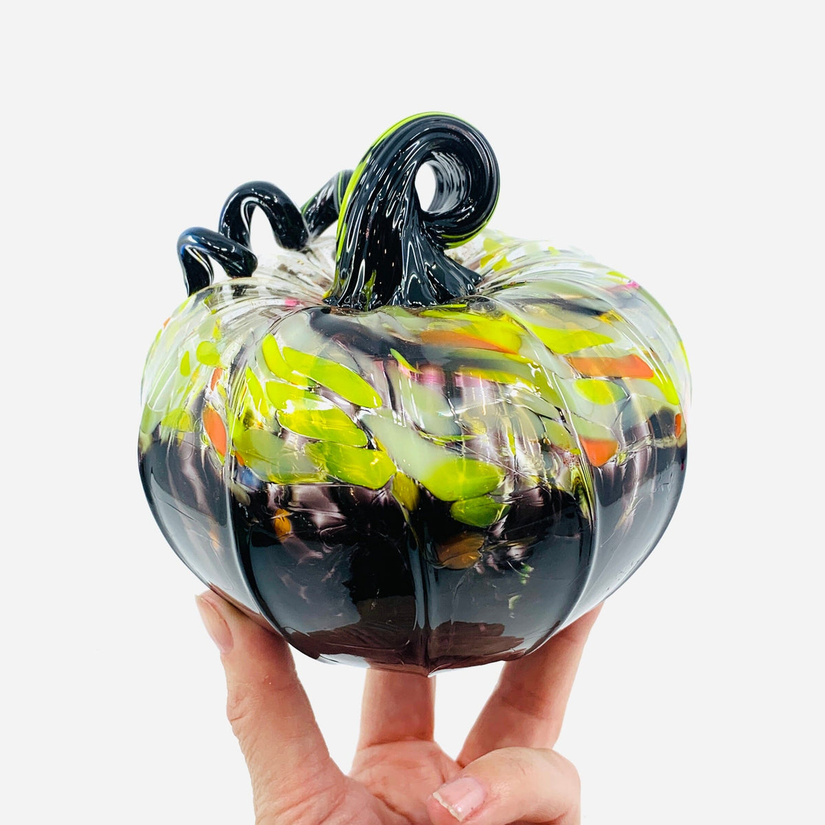 Daily Pumpkin 1373 Squat Daily Pumpkin Luke Adams Glass Blowing Studio 