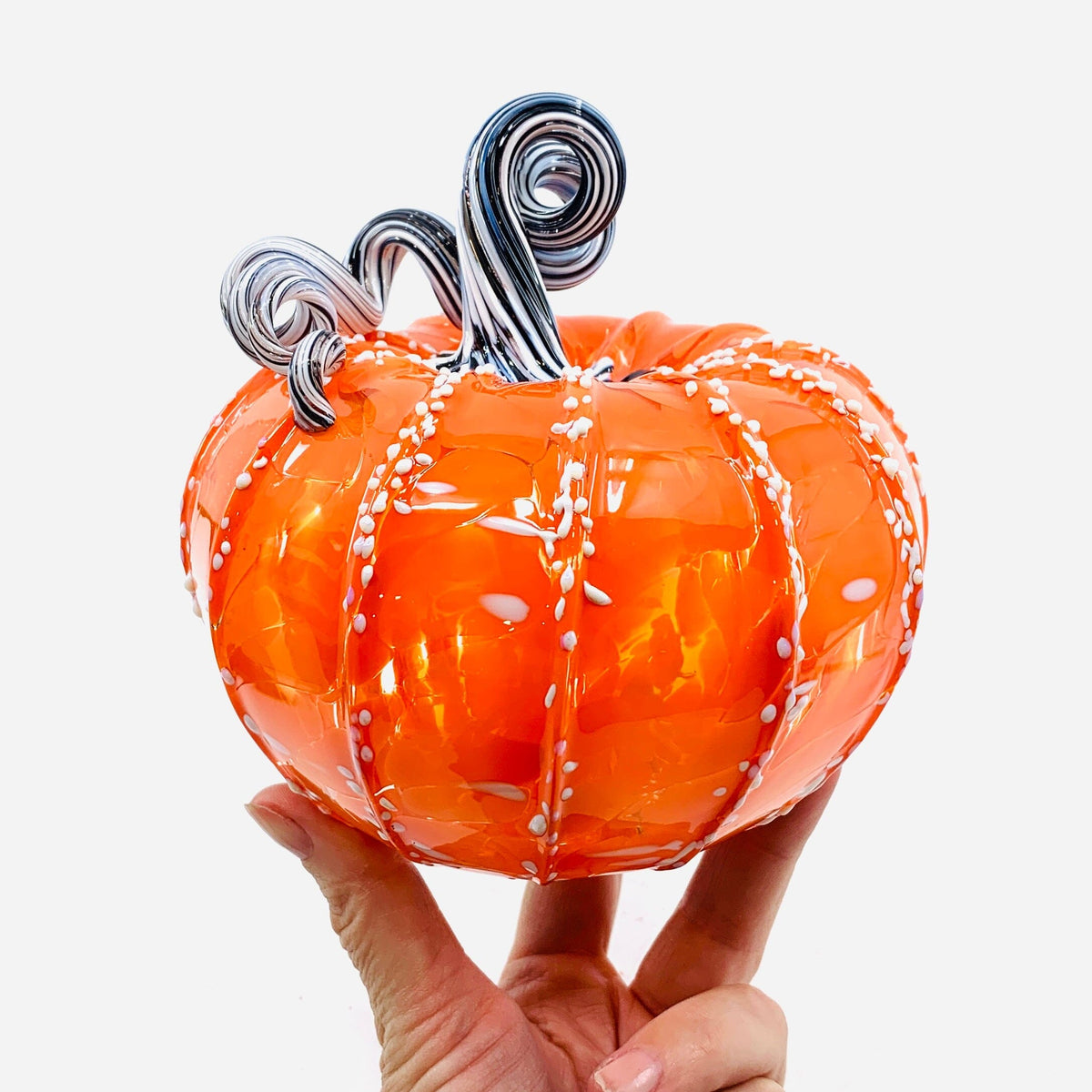 Daily Pumpkin 1384 Squat Daily Pumpkin Luke Adams Glass Blowing Studio 