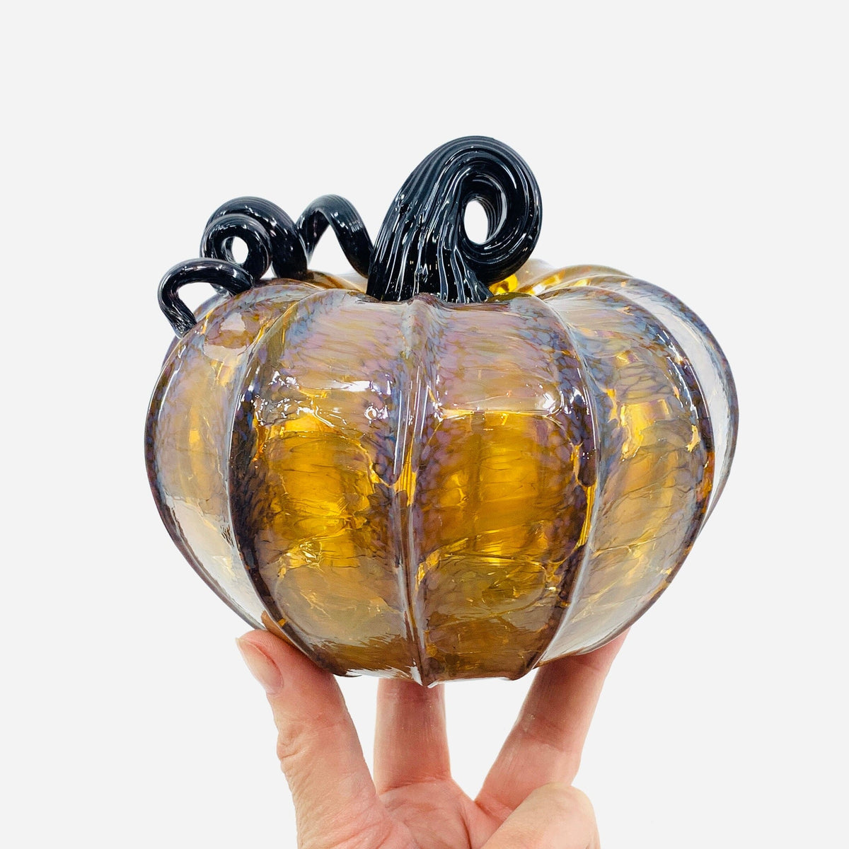 Daily Pumpkin 1386 Squat Daily Pumpkin Luke Adams Glass Blowing Studio 