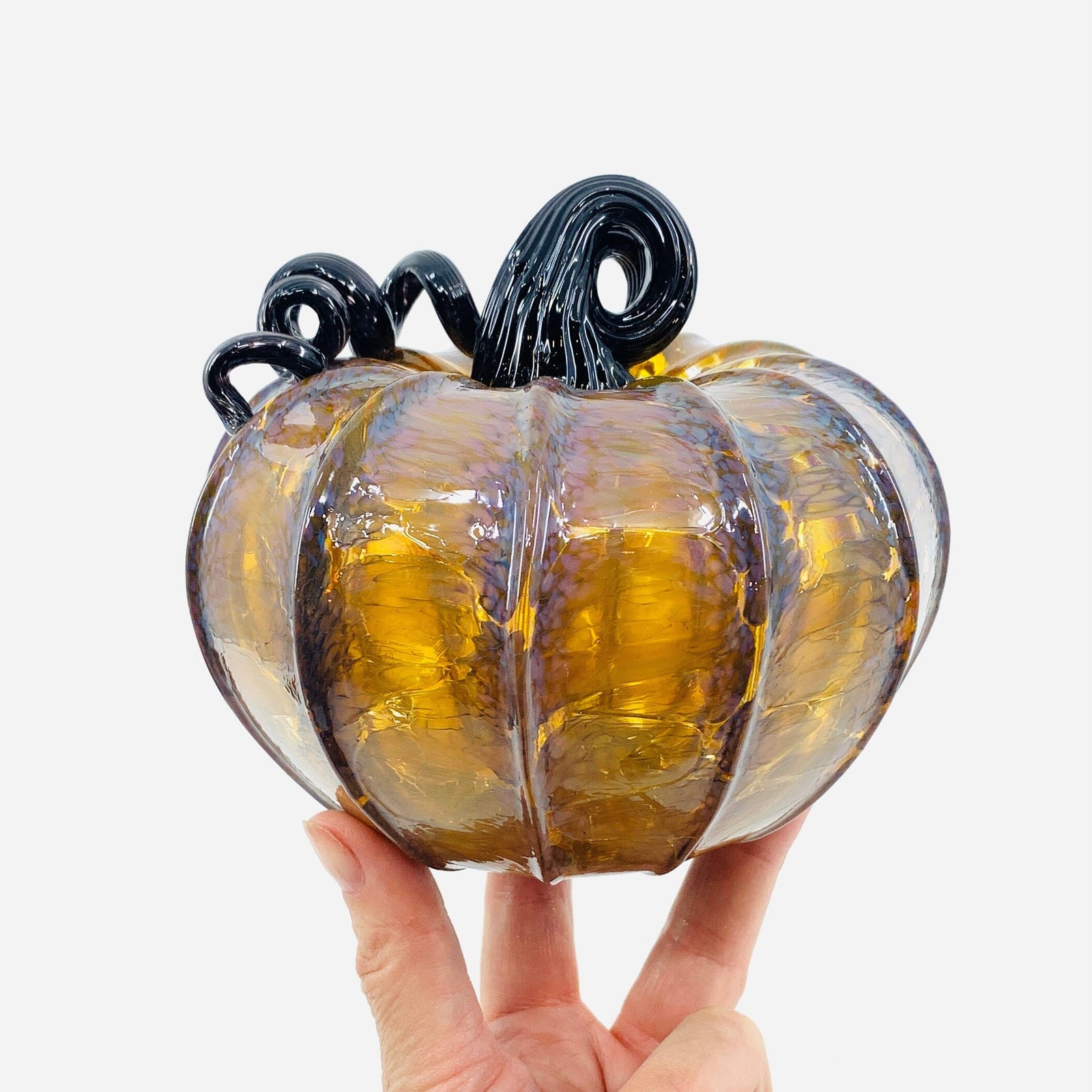Daily Pumpkin 1386 Squat Daily Pumpkin Luke Adams Glass Blowing Studio 