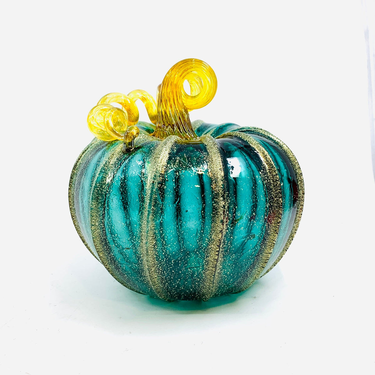 Daily Pumpkin 1393 Shimmer Squat Daily Pumpkin Luke Adams Glass Blowing Studio 