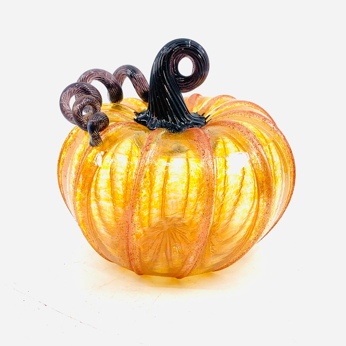 Daily Pumpkin 1394 Shimmer Squat Daily Pumpkin Luke Adams Glass Blowing Studio 