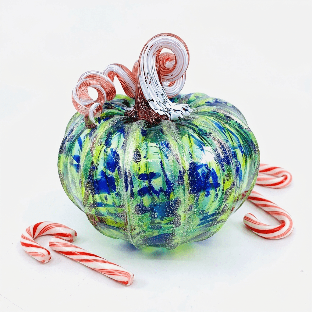Daily Pumpkin 1395 Shimmer Squat Daily Pumpkin Luke Adams Glass Blowing Studio 