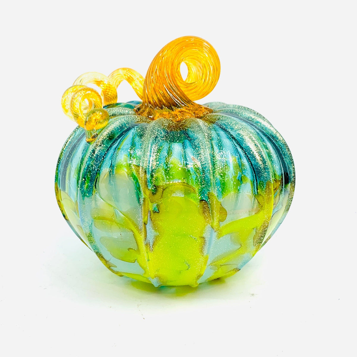 Daily Pumpkin 1398 Shimmer Squat Daily Pumpkin Luke Adams Glass Blowing Studio 