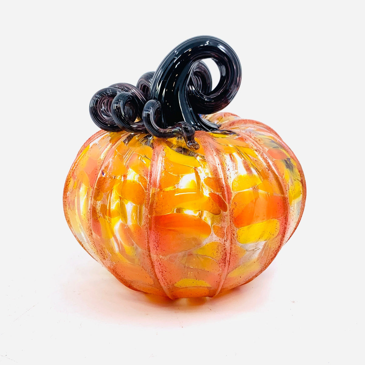 Daily Pumpkin 1404 Shimmer Squat Daily Pumpkin Luke Adams Glass Blowing Studio 