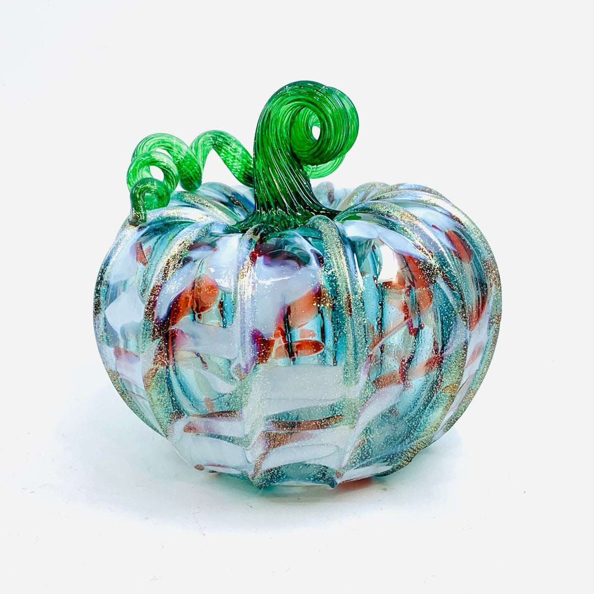 Daily Pumpkin 1407 Shimmer Squat Daily Pumpkin Luke Adams Glass Blowing Studio 