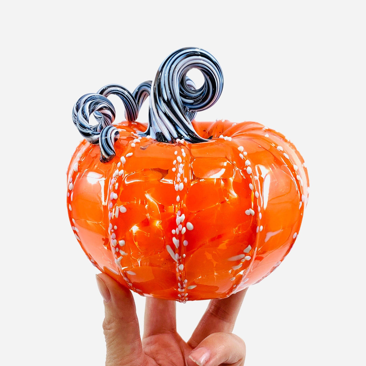 Daily Pumpkin 1412 Squat Daily Pumpkin Luke Adams Glass Blowing Studio 