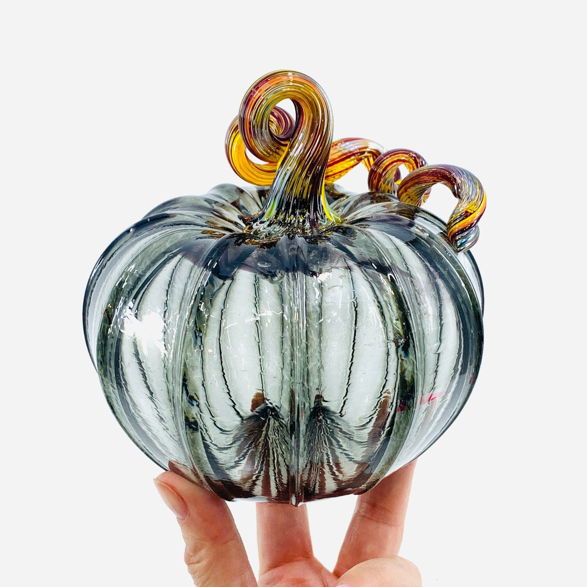 Best Daily Pumpkin 1416 Gunmetal Squat Daily Pumpkin Luke Adams Glass Blowing Studio 