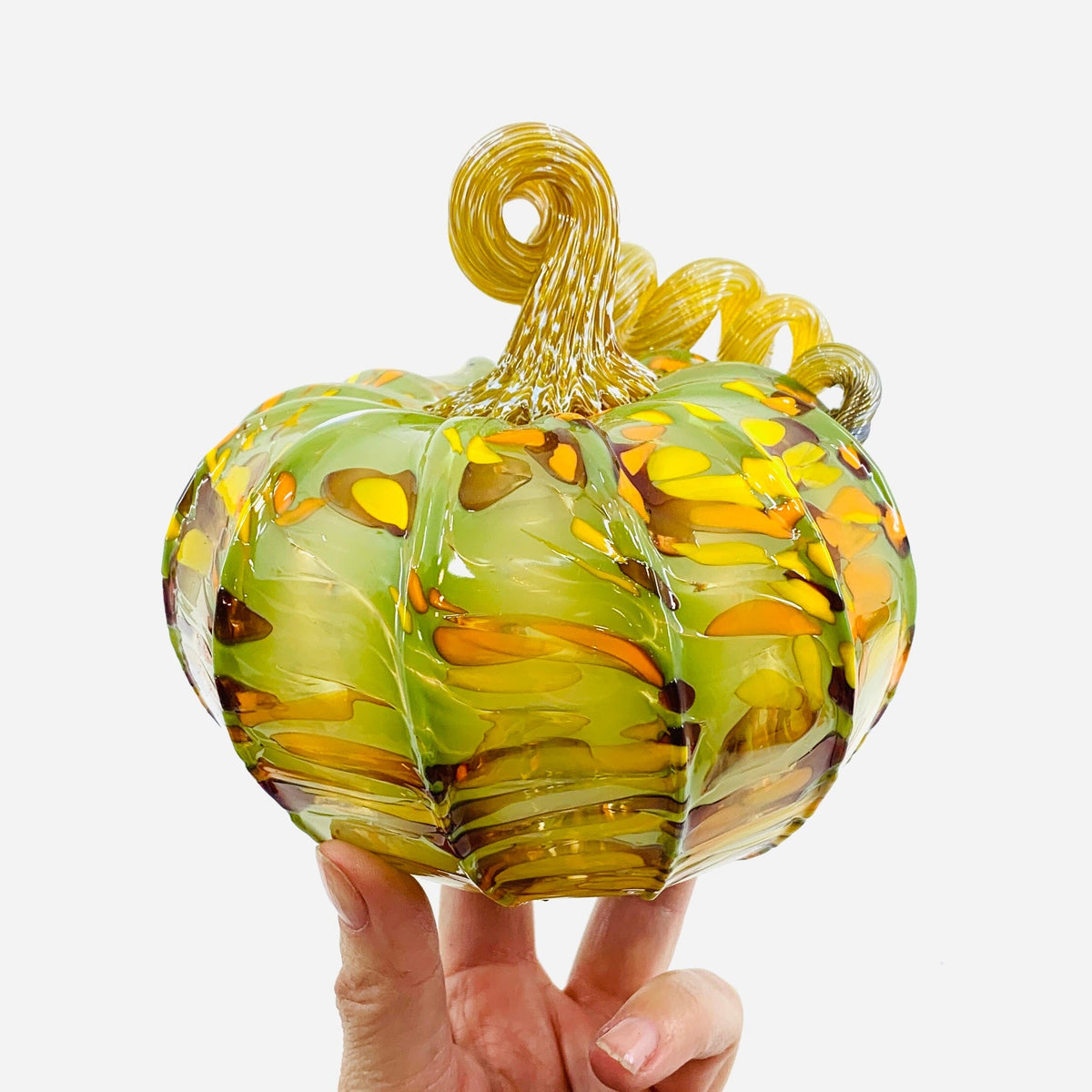 Daily Pumpkin 1417 Squat Daily Pumpkin Luke Adams Glass Blowing Studio 