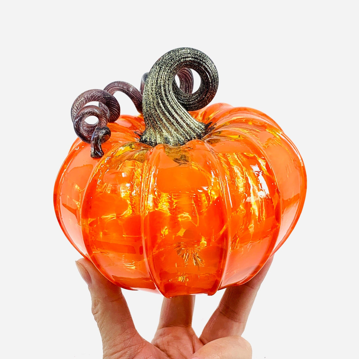 Daily Pumpkin 1414 Squat Daily Pumpkin Luke Adams Glass Blowing Studio 