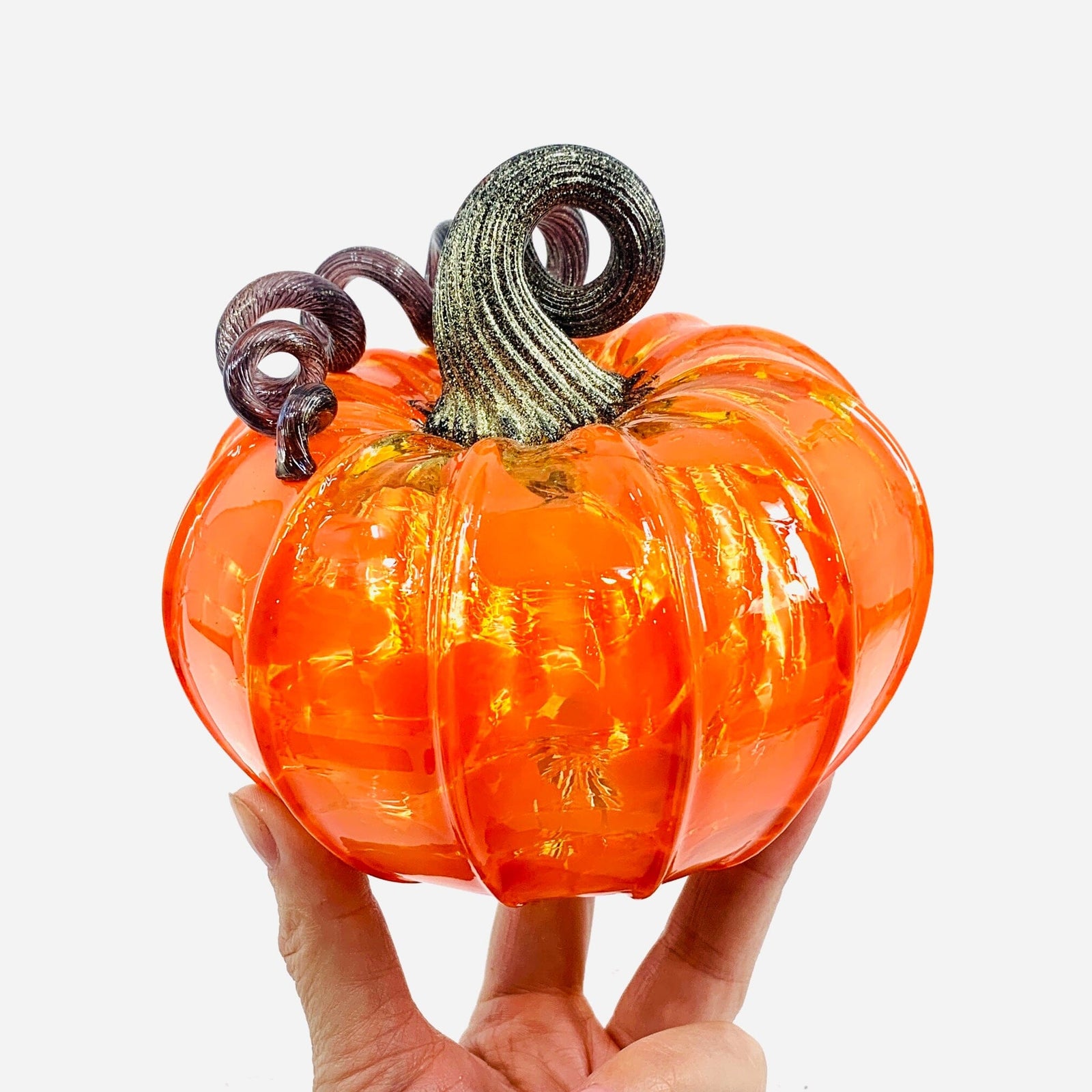 Daily Pumpkin 1414 Squat Daily Pumpkin Luke Adams Glass Blowing Studio 