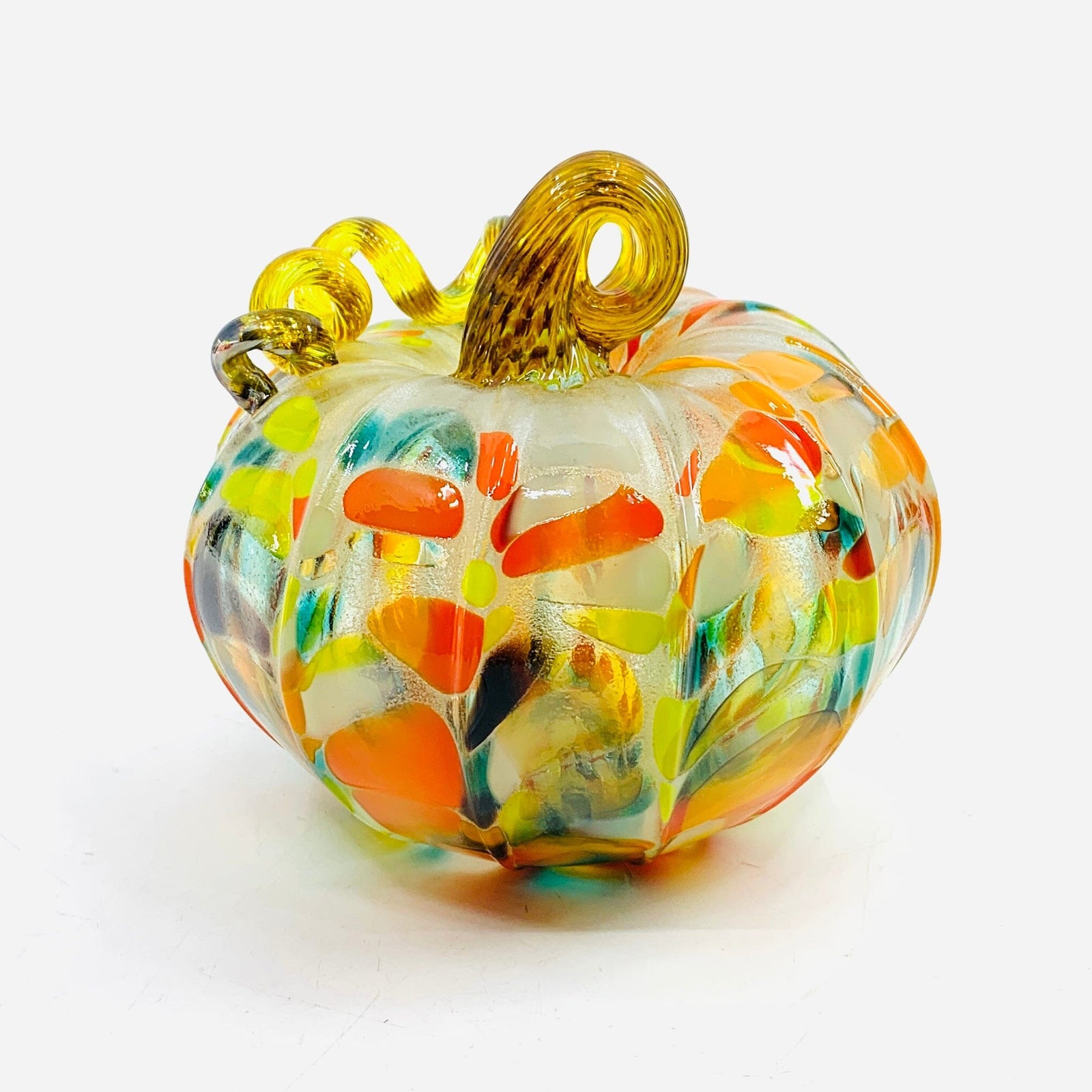 Daily Glow Pumpkin 1421 Squat Daily Pumpkin Luke Adams Glass Blowing Studio 