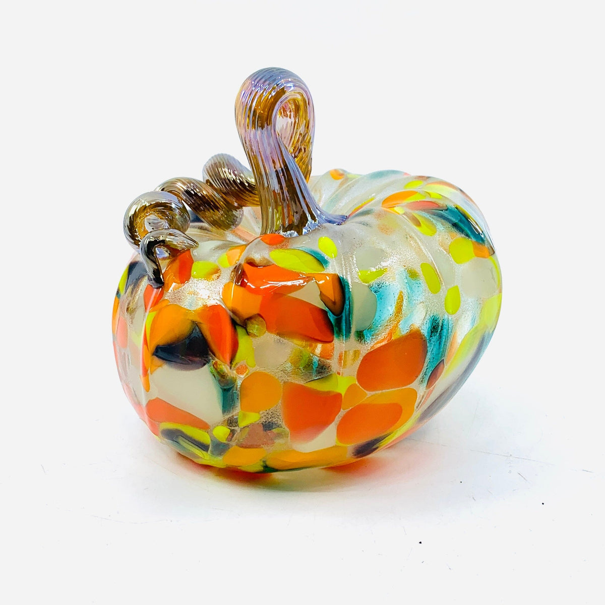 Daily Glow Oops Pumpkin 1432 Squat Daily Pumpkin Luke Adams Glass Blowing Studio 