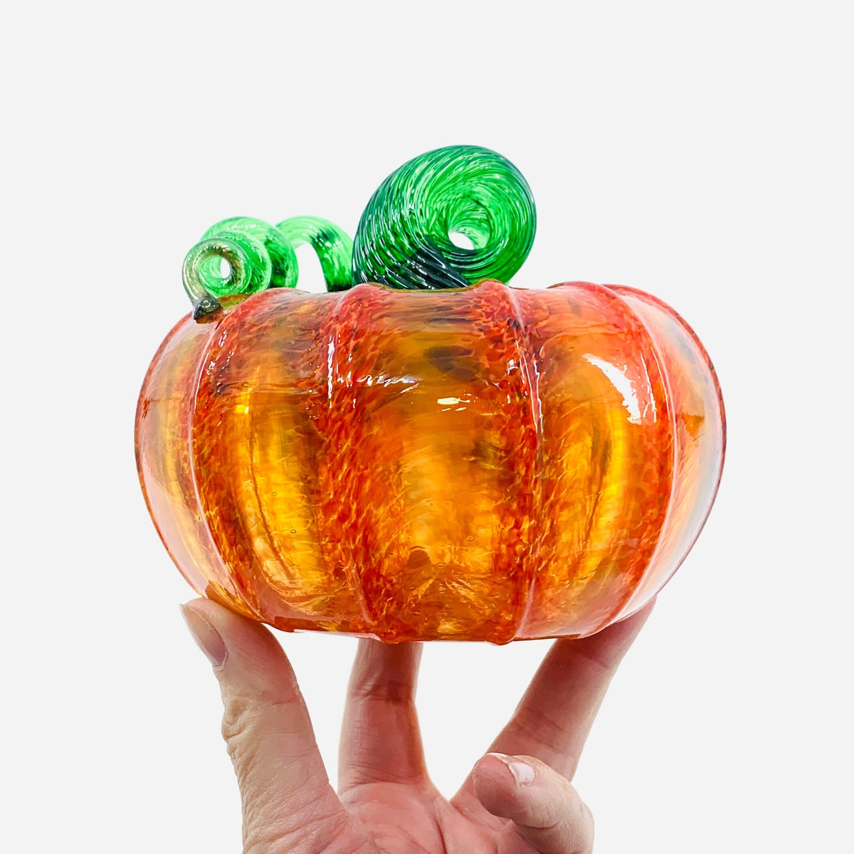 Daily Pumpkin 1435 Oops Squat Daily Pumpkin Luke Adams Glass Blowing Studio 