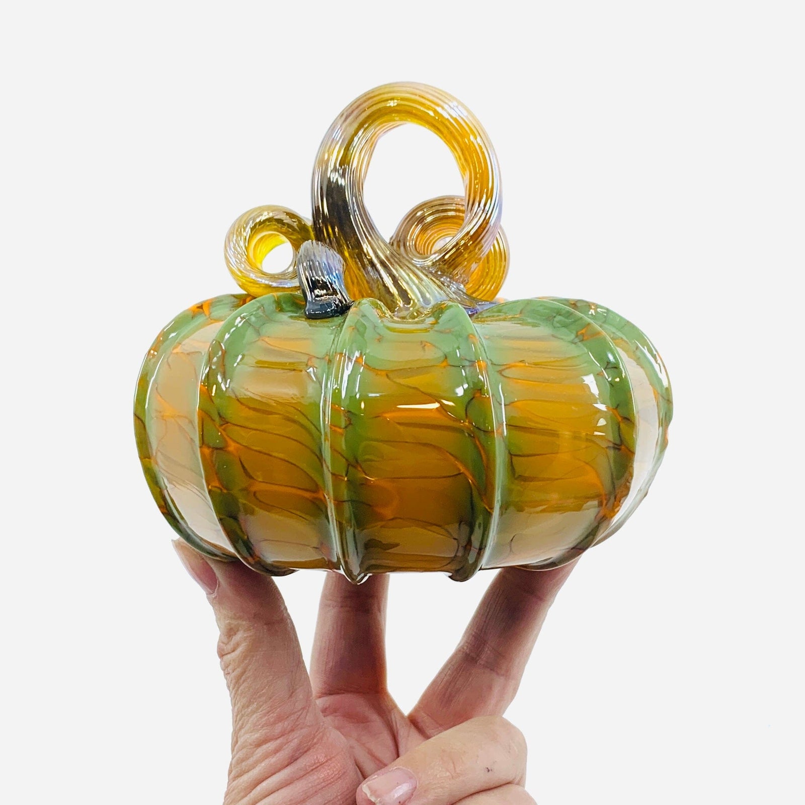 Daily Pumpkin 1438 Oops Squat Daily Pumpkin Luke Adams Glass Blowing Studio 