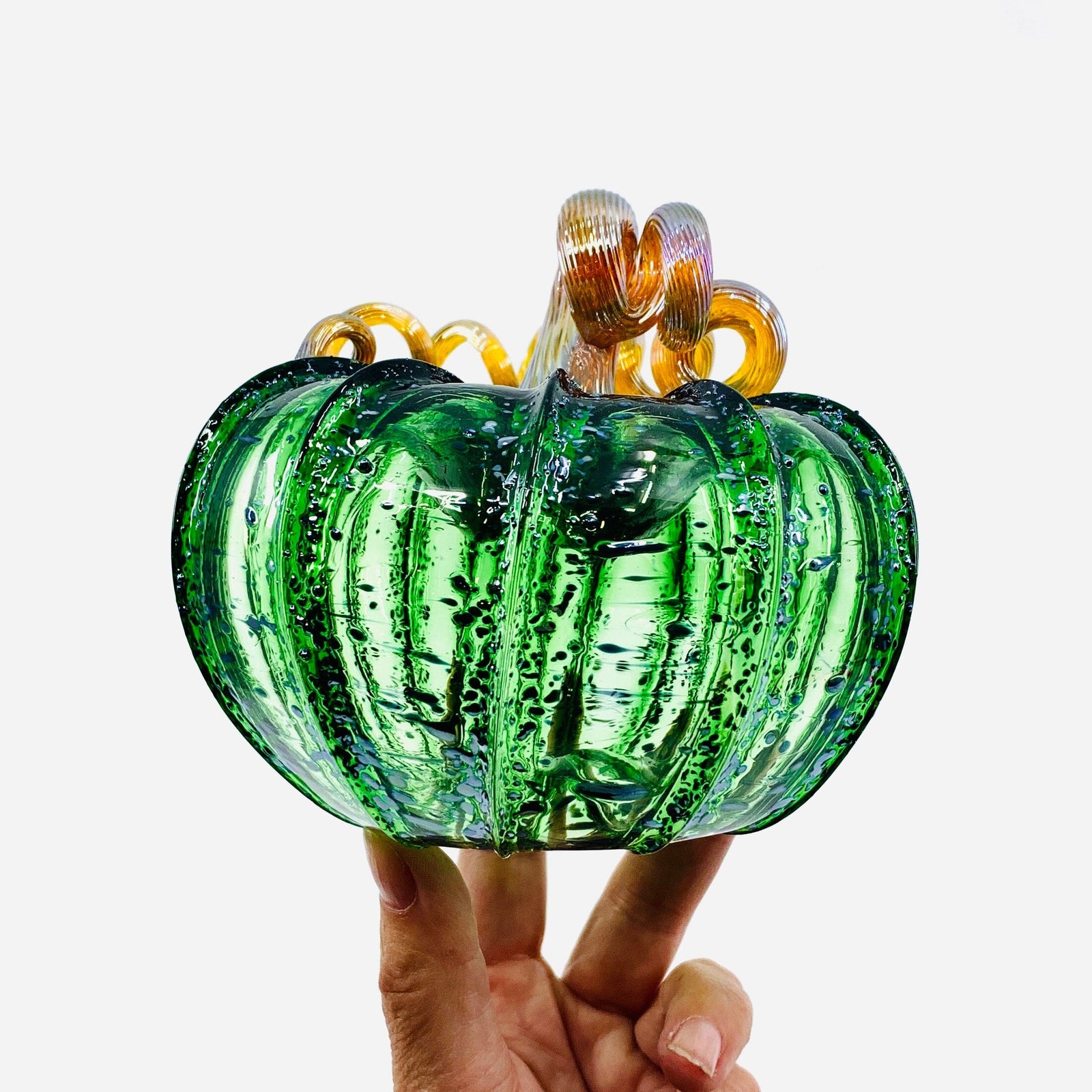 Daily Pumpkin 1446 Oops Squat Daily Pumpkin Luke Adams Glass Blowing Studio 