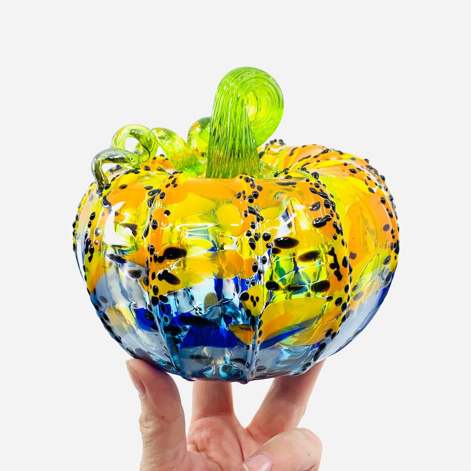 Daily Pumpkin 1453 “Almost a Starry Night” Squat Daily Pumpkin Luke Adams Glass Blowing Studio 