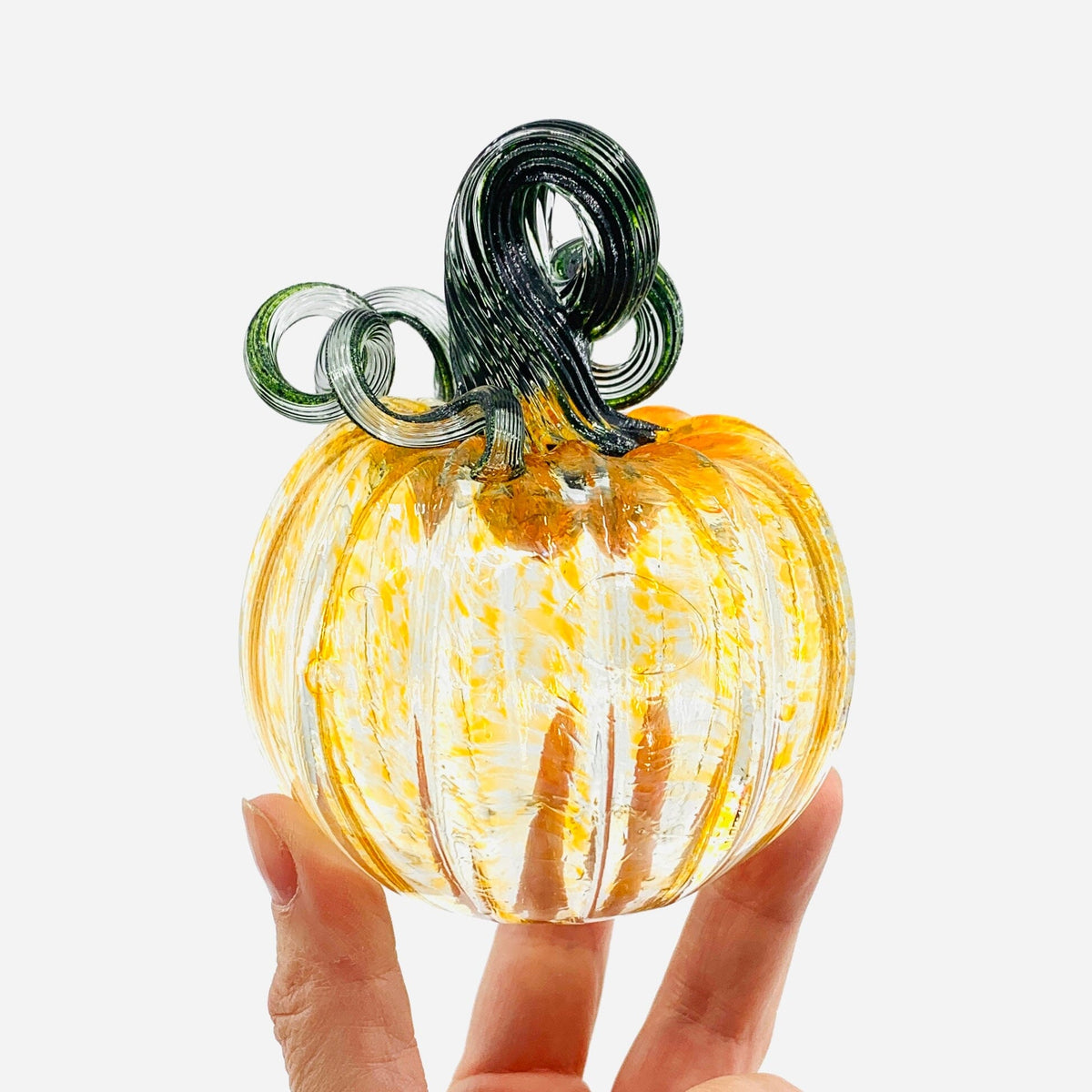 Daily Pumpkin 1477 Mini Daily Pumpkin Luke Adams Glass Blowing Studio 