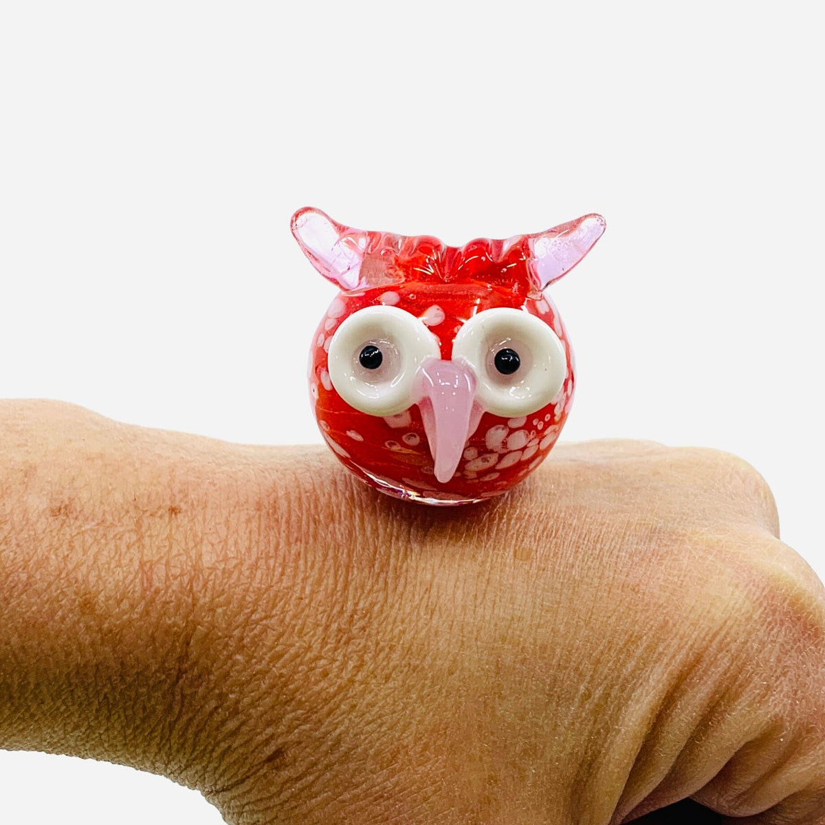 Colorful Owls Miniature Alex Red 