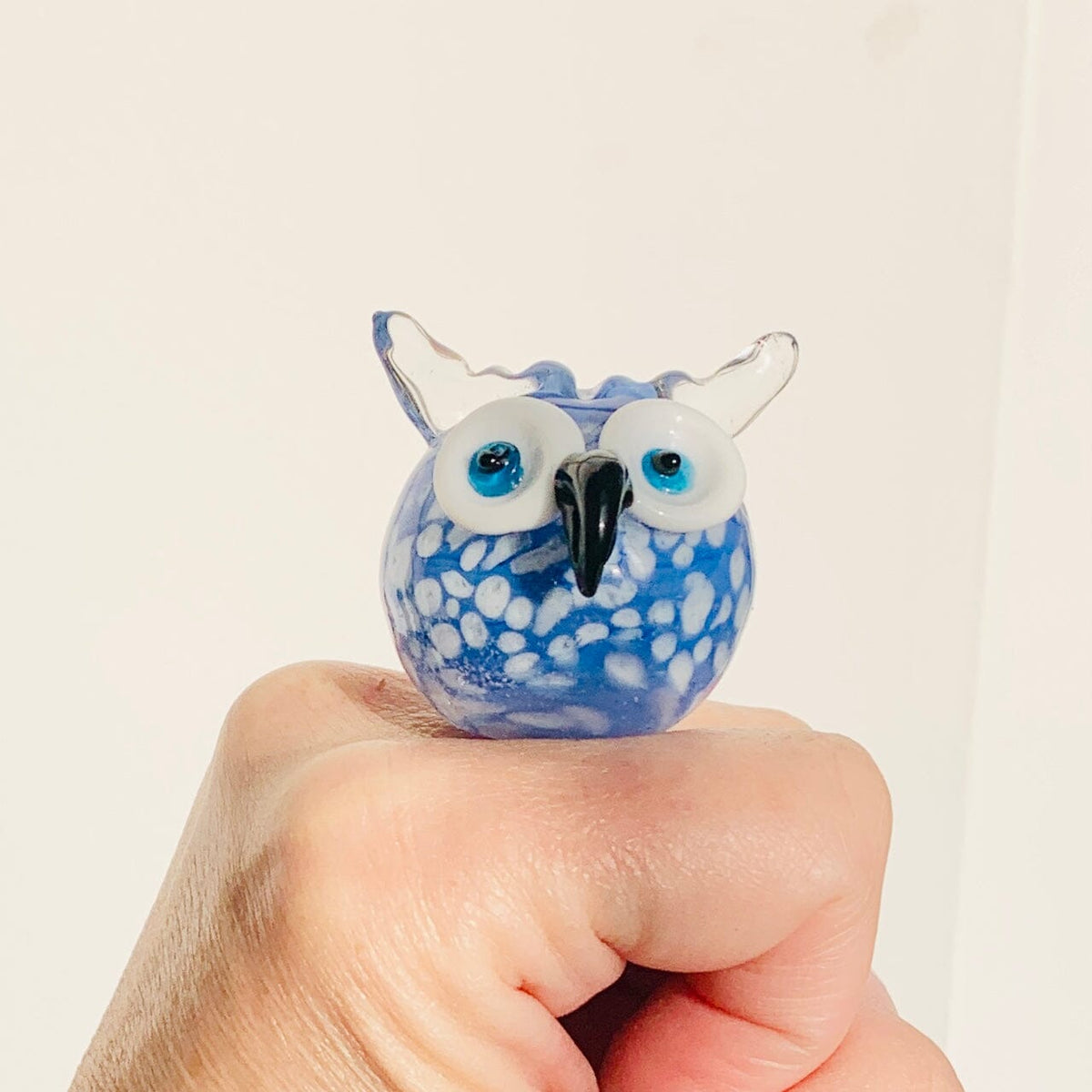 Colorful Owls Miniature Alex Blue 