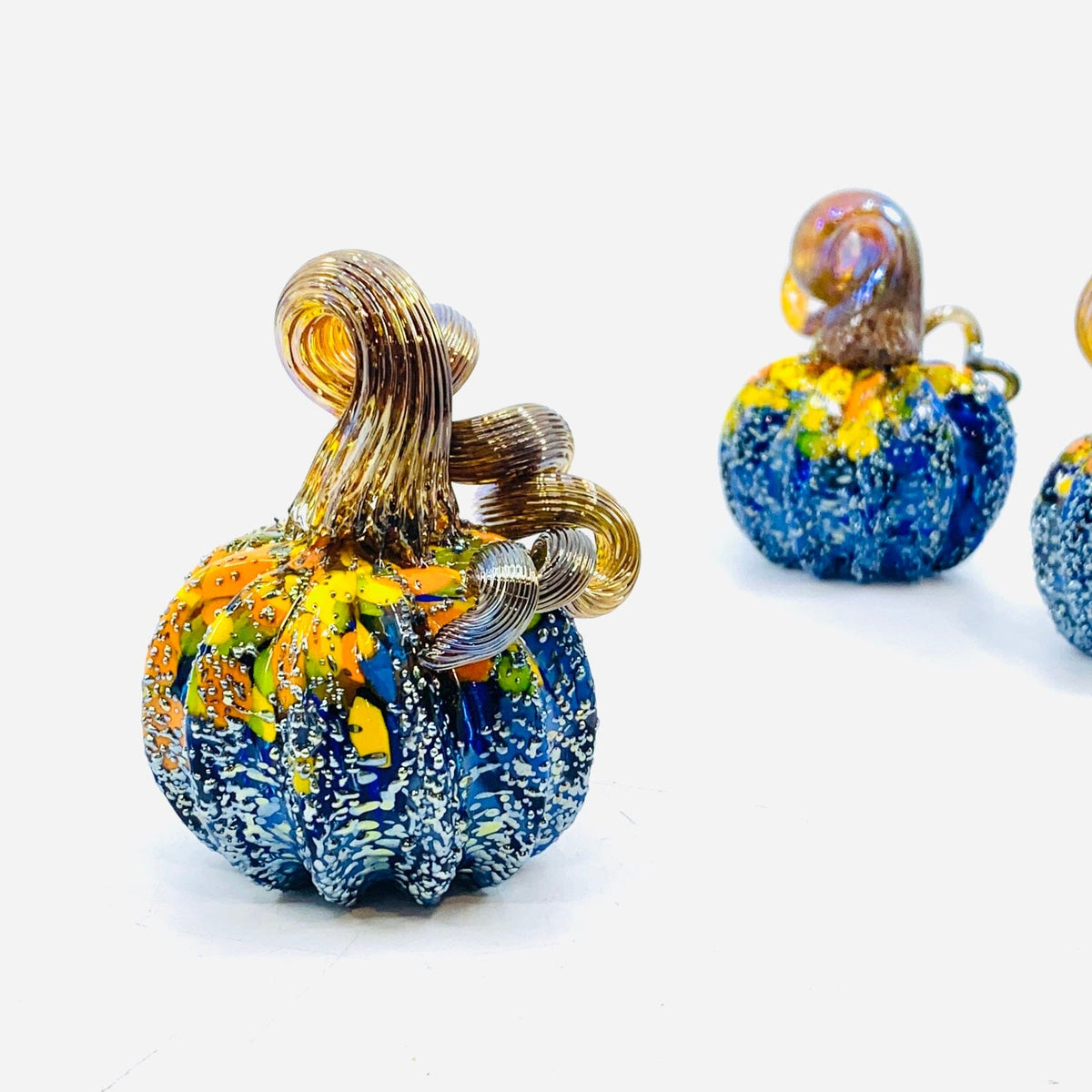 Daily Pumpkin 1494 Mini Starry Night Paperweight Production Pumpkin Luke Adams Glass Blowing Studio 