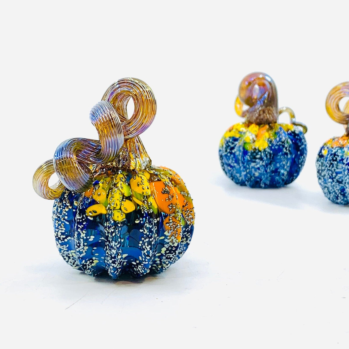 Daily Pumpkin 1494 Mini Starry Night Paperweight Production Pumpkin Luke Adams Glass Blowing Studio 