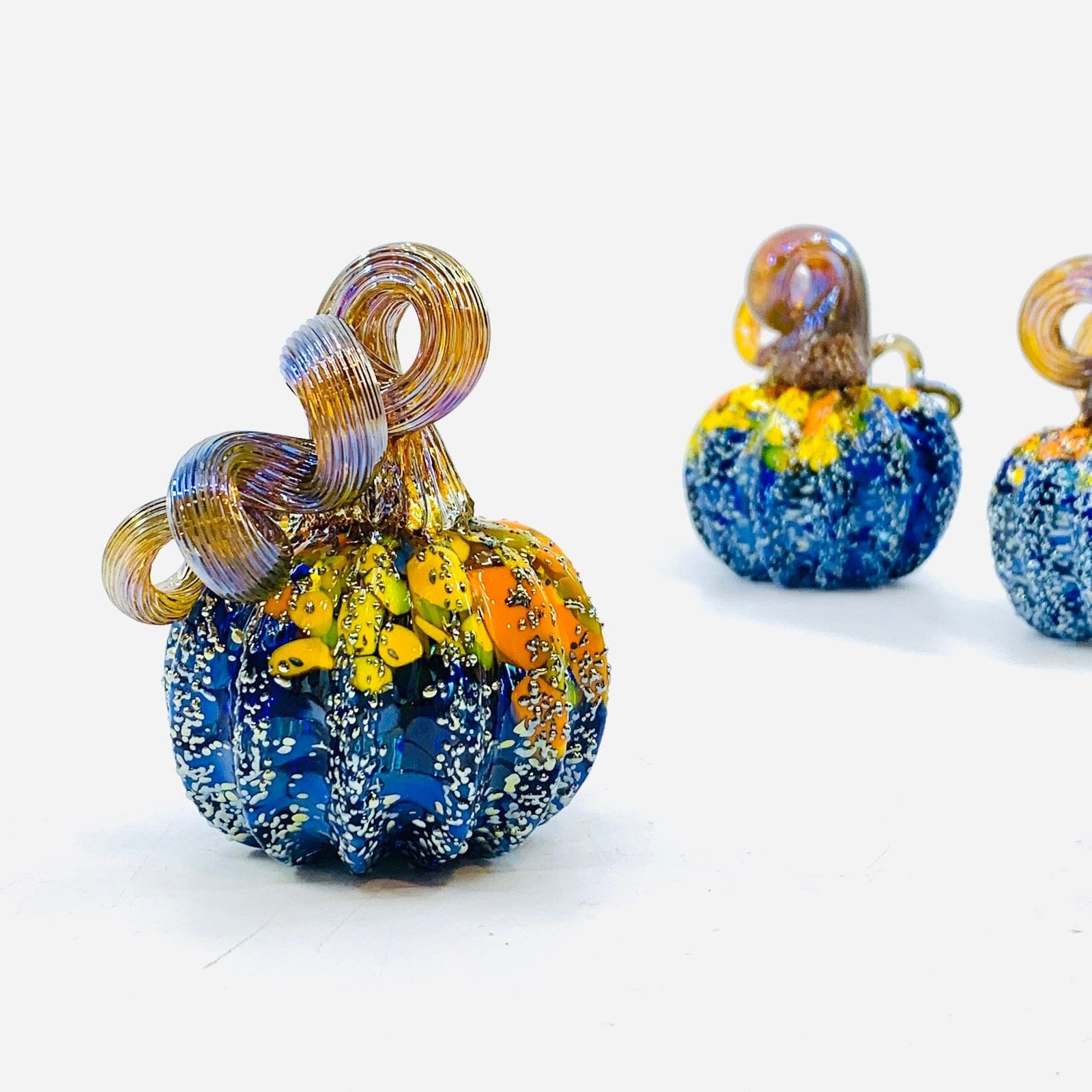 Daily Pumpkin 1494 Mini Starry Night Paperweight Production Pumpkin Luke Adams Glass Blowing Studio 