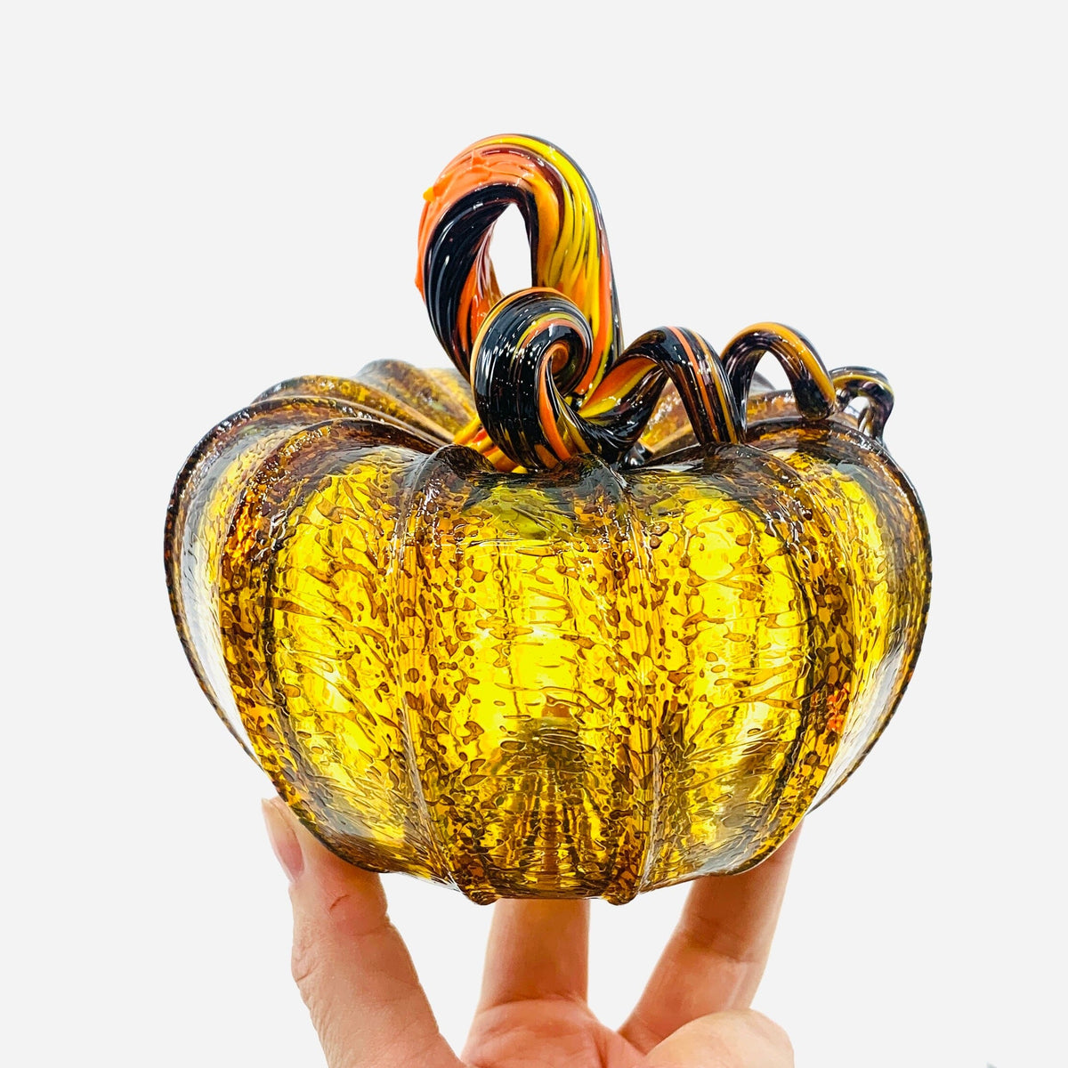 Daily Pumpkin 1541 Squat Daily Pumpkin Luke Adams Glass Blowing Studio 