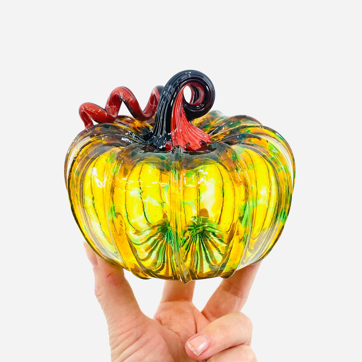 Daily Pumpkin 1546 Squat Daily Pumpkin Luke Adams Glass Blowing Studio 
