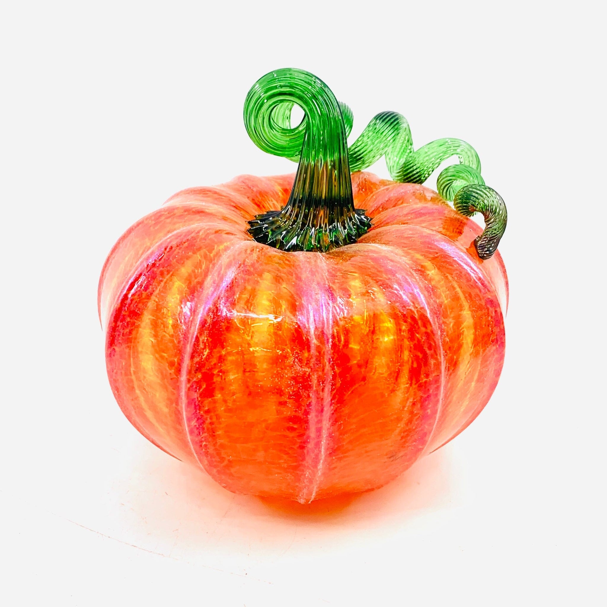 Daily Pumpkin 1551 Shimmer Squat - Luke Adams Glass Blowing Studio