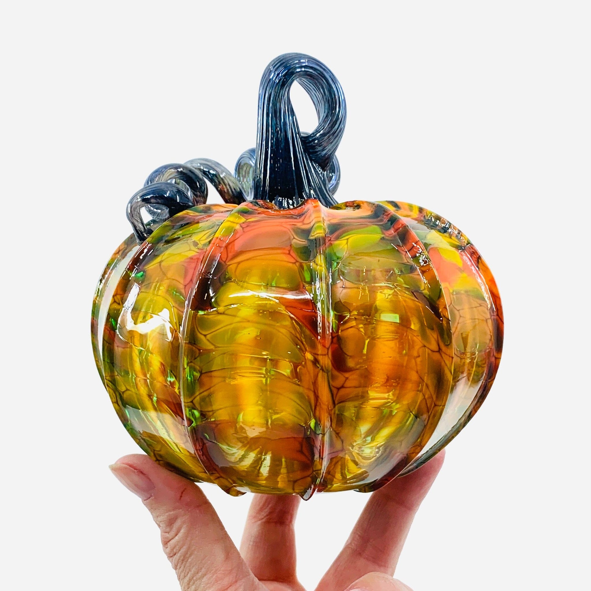 Daily Pumpkin 1554 Squat - Luke Adams Glass Blowing Studio