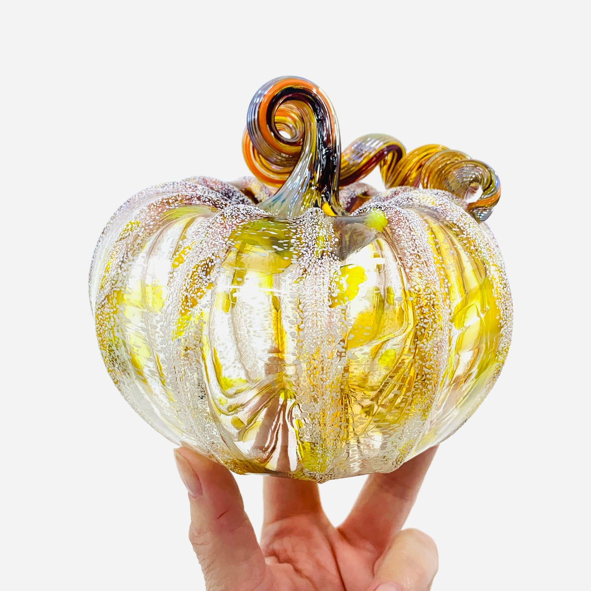 Daily Pumpkin 1573 Squat Daily Pumpkin Luke Adams Glass Blowing Studio 