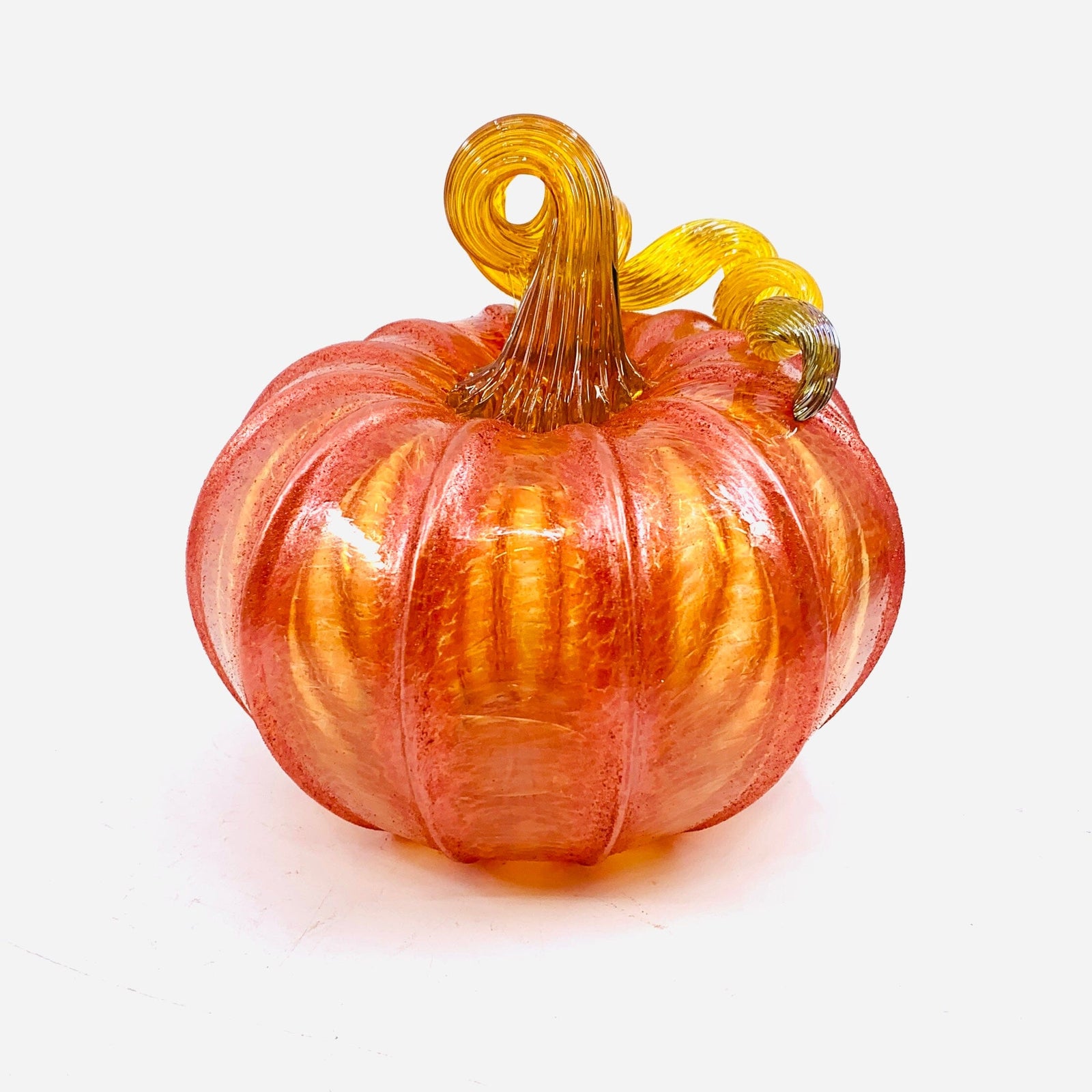 Daily Pumpkin 1582 Shimmer Squat Daily Pumpkin Luke Adams Glass Blowing Studio 