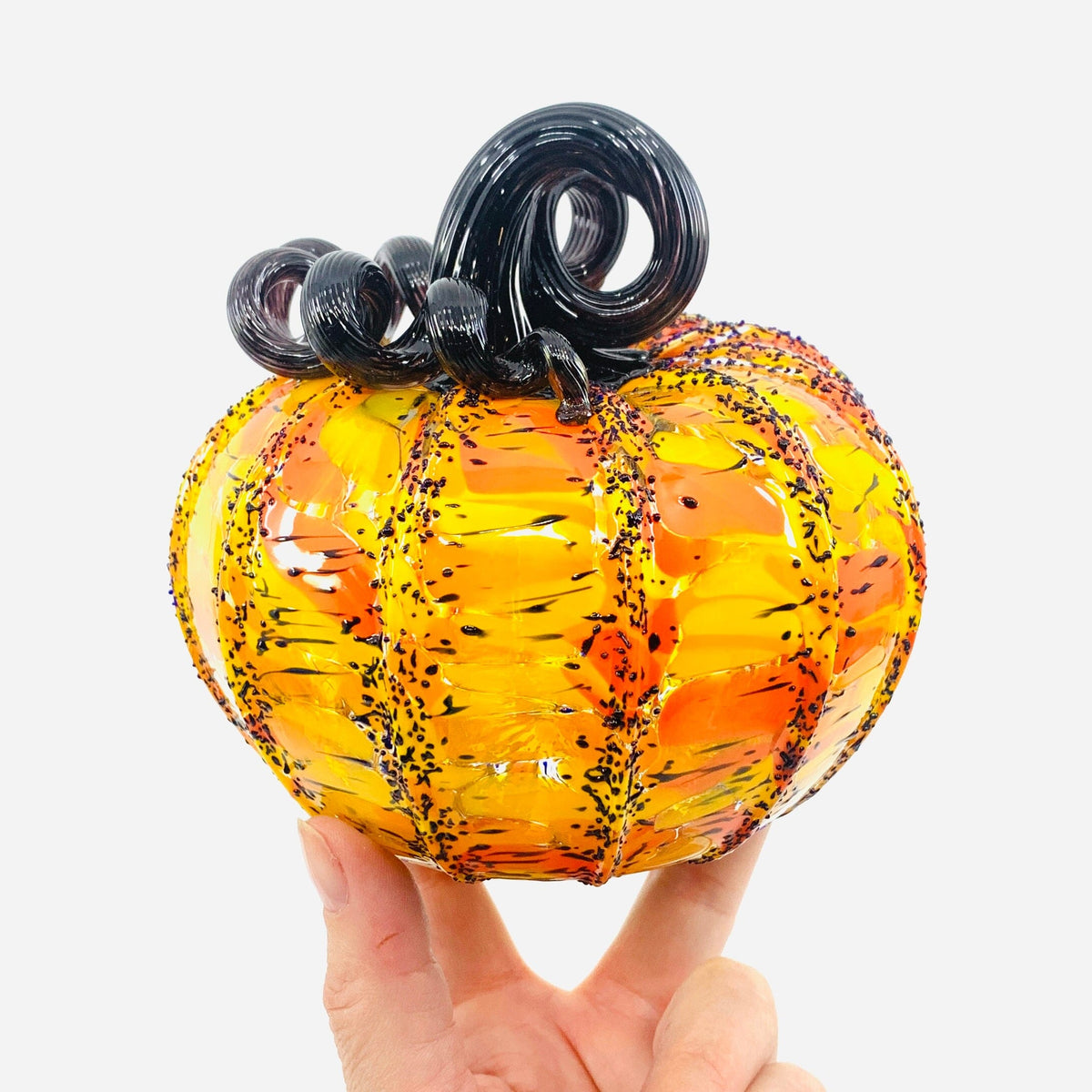 Daily Pumpkin 1586 Squat Daily Pumpkin Luke Adams Glass Blowing Studio 