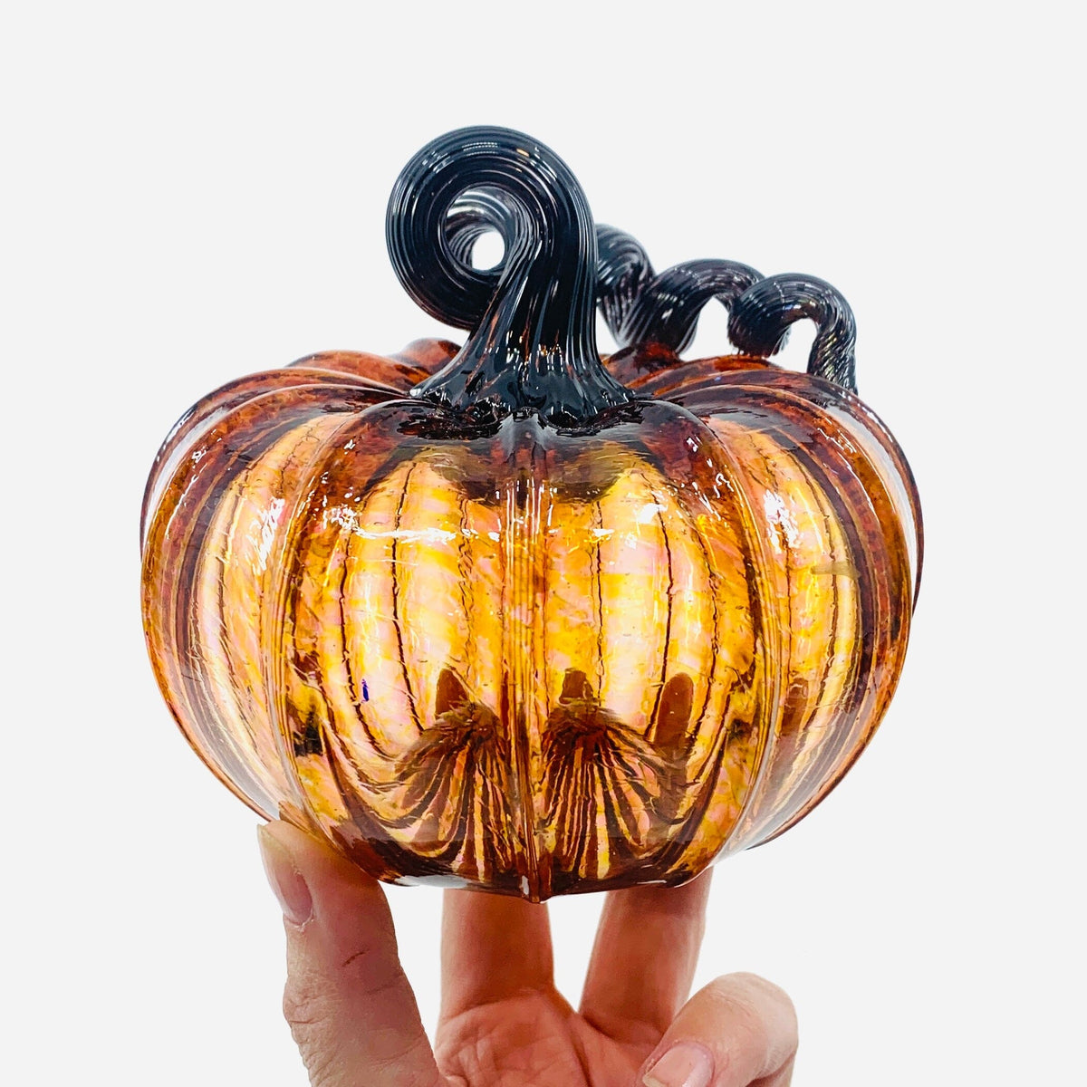 Daily Pumpkin 1594 Squat Daily Pumpkin Luke Adams Glass Blowing Studio 