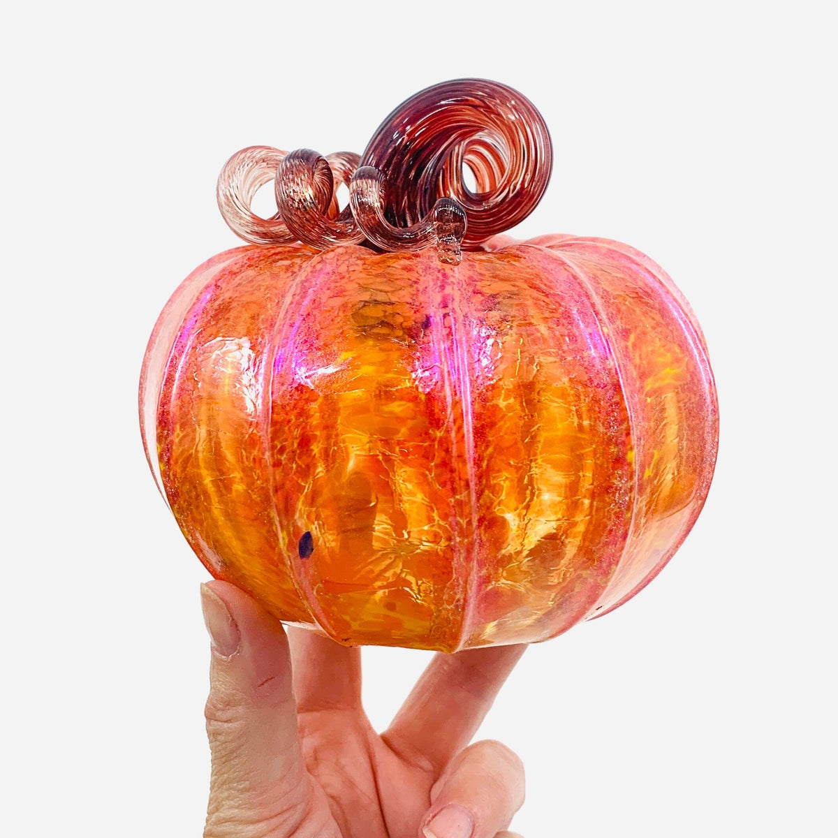 Daily Pumpkin 1601 Shimmer Squat Daily Pumpkin Luke Adams Glass Blowing Studio 