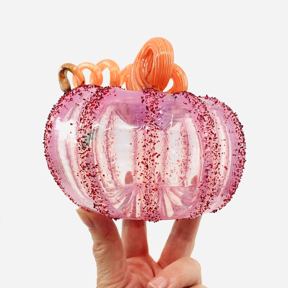 Daily Pumpkin 1607 Oops Squat Daily Pumpkin Luke Adams Glass Blowing Studio 