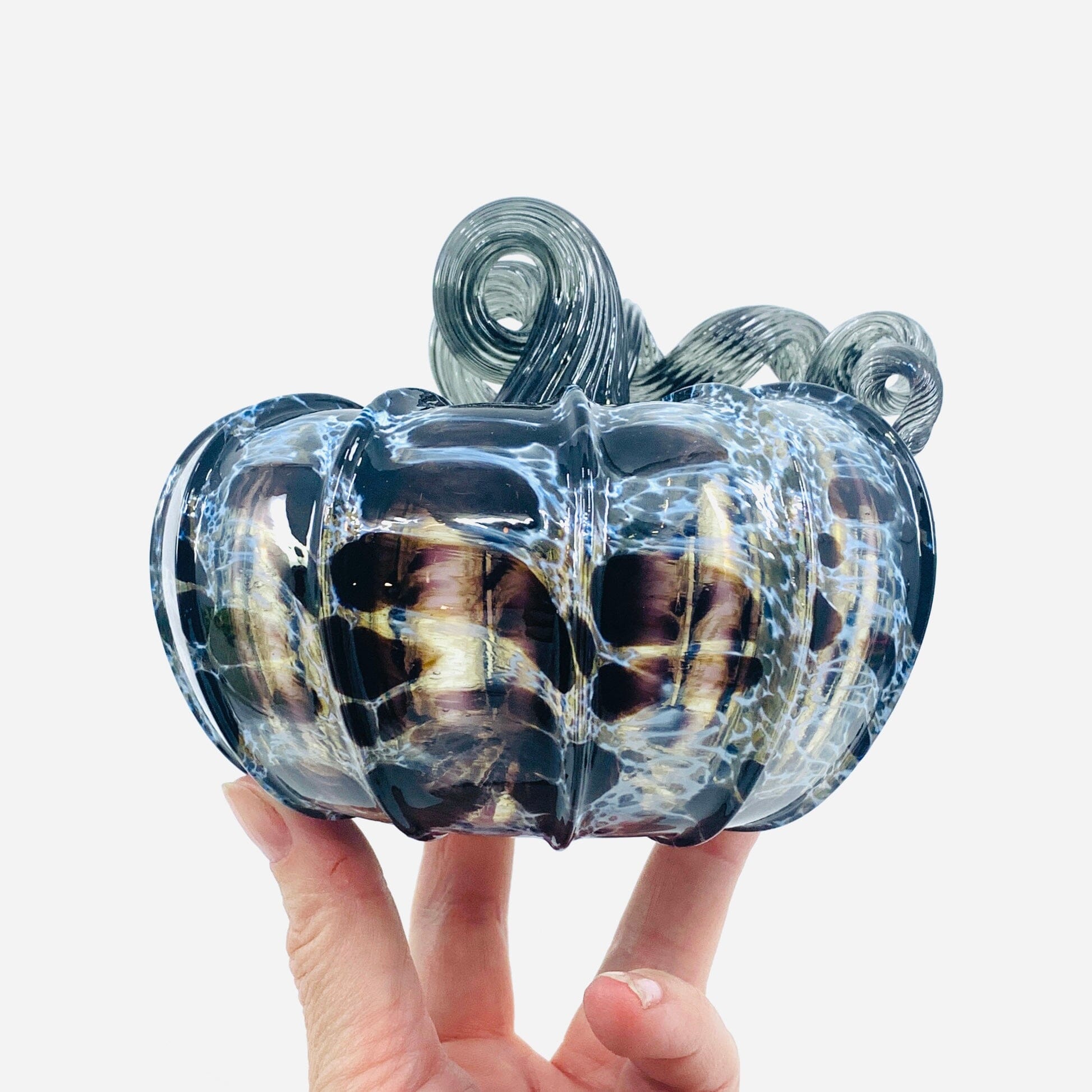 Daily Pumpkin 1612 Oops Squat - Luke Adams Glass Blowing Studio