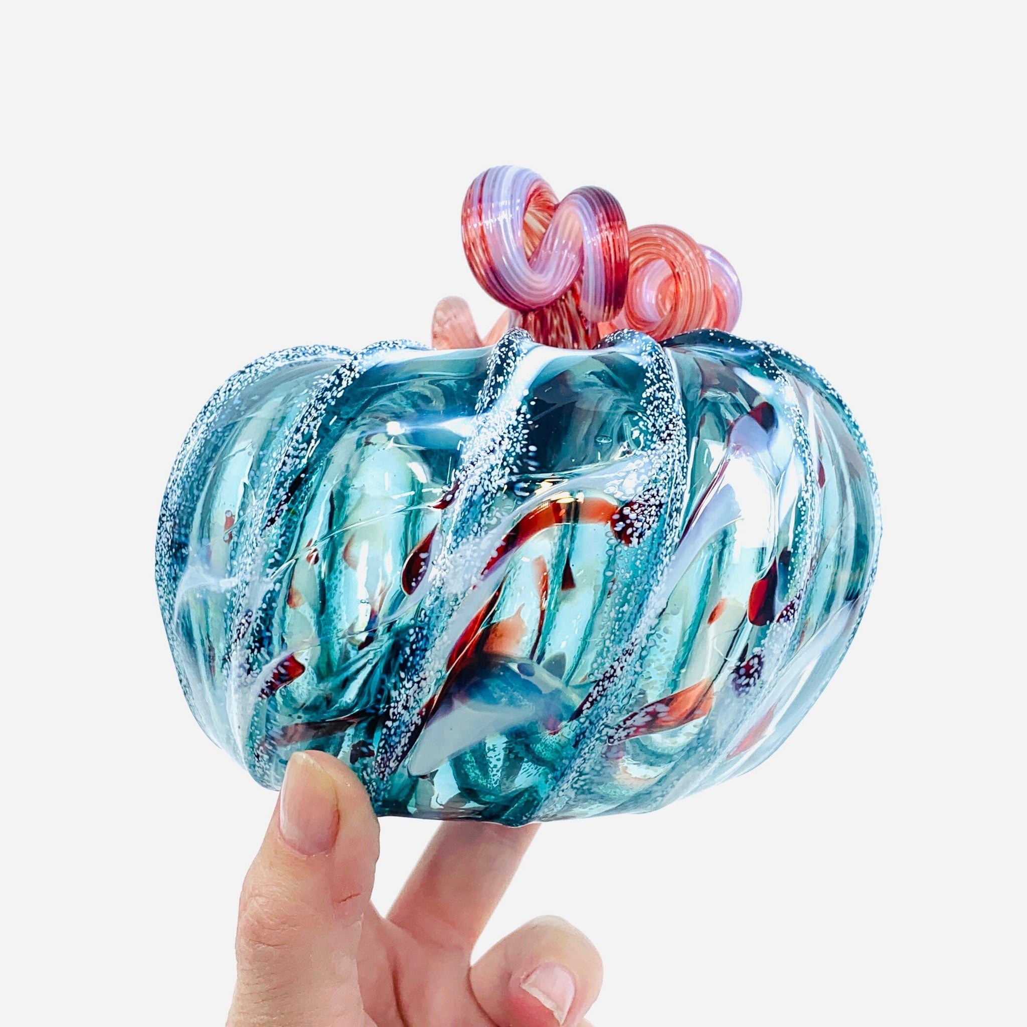 Daily Pumpkin 1615 Oops Squat - Luke Adams Glass Blowing Studio