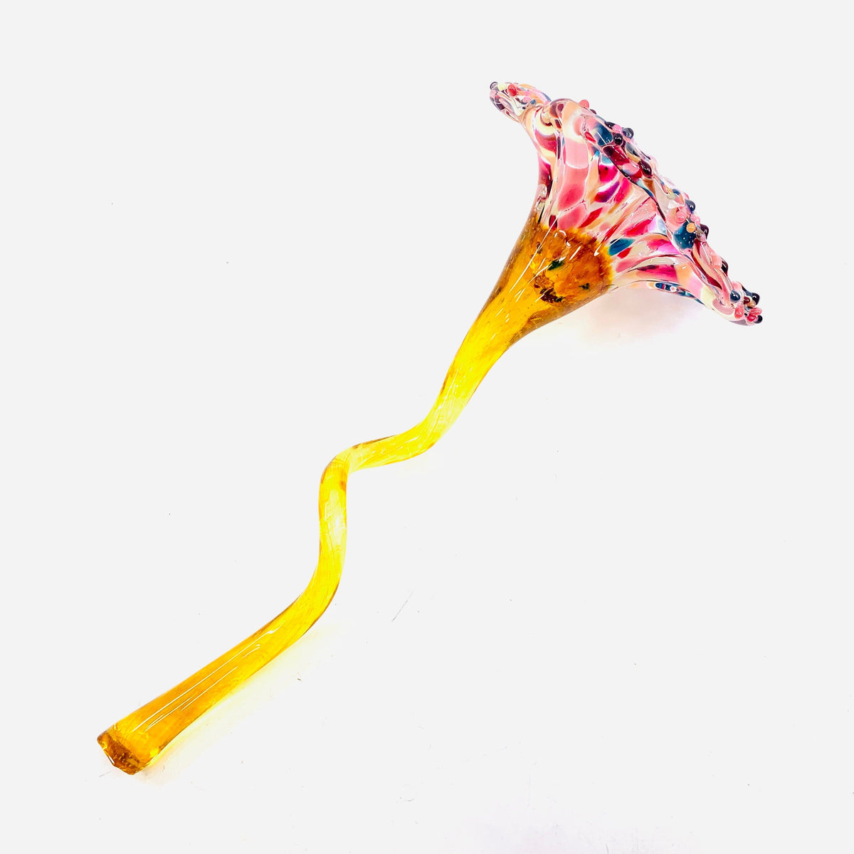 Pulled Glass Flower 94 Decor Luke Adams Glass Blowing Studio 