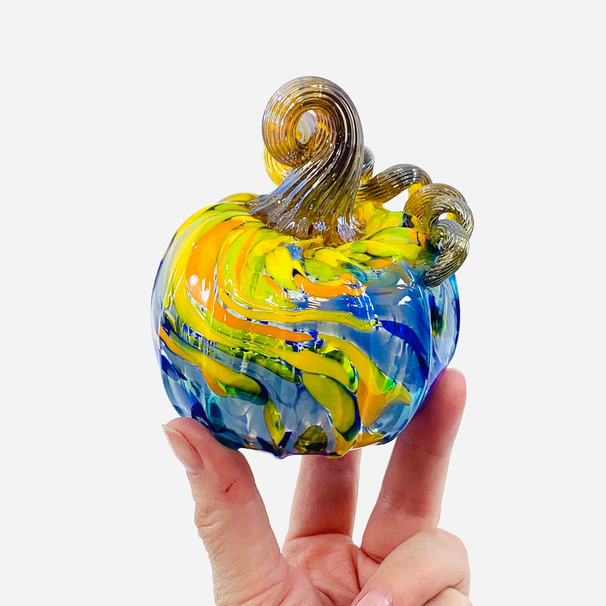 Daily Pumpkin 1619 “Almost a Starry Night” Mini Daily Pumpkin Luke Adams Glass Blowing Studio 